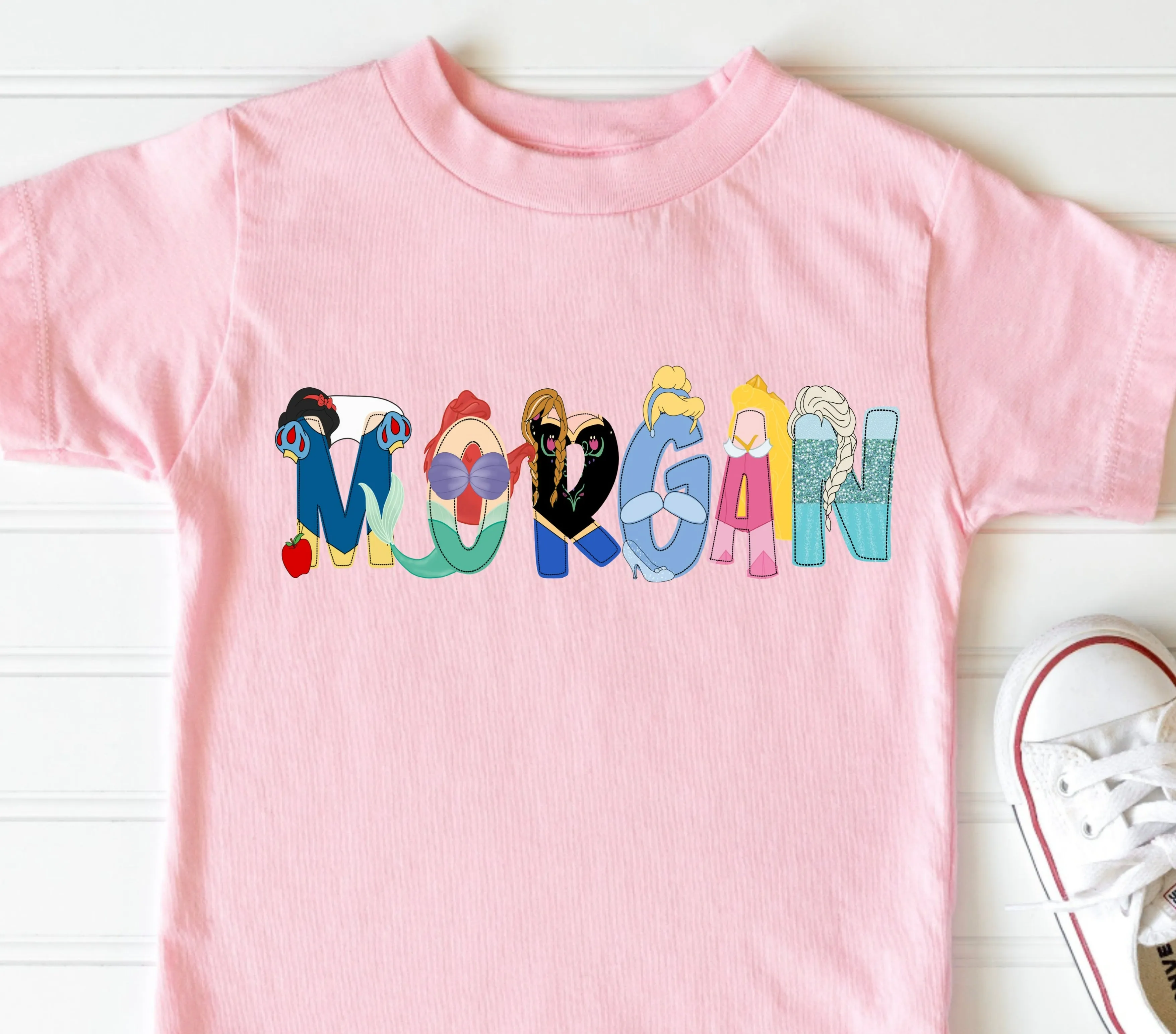 INFANT Disney Princess Character Name Shirt
