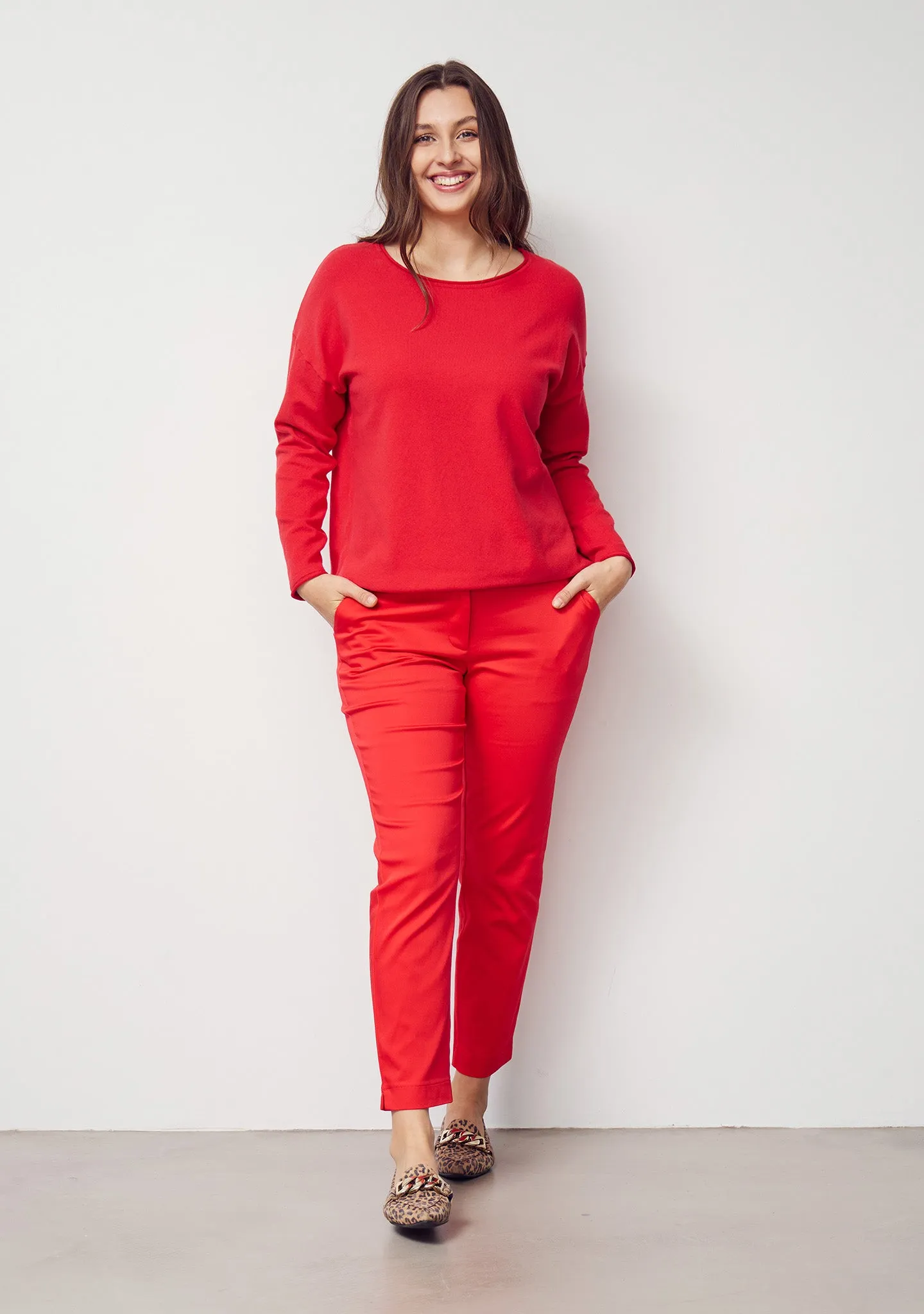 Isay Chino Pant - Fresh Red