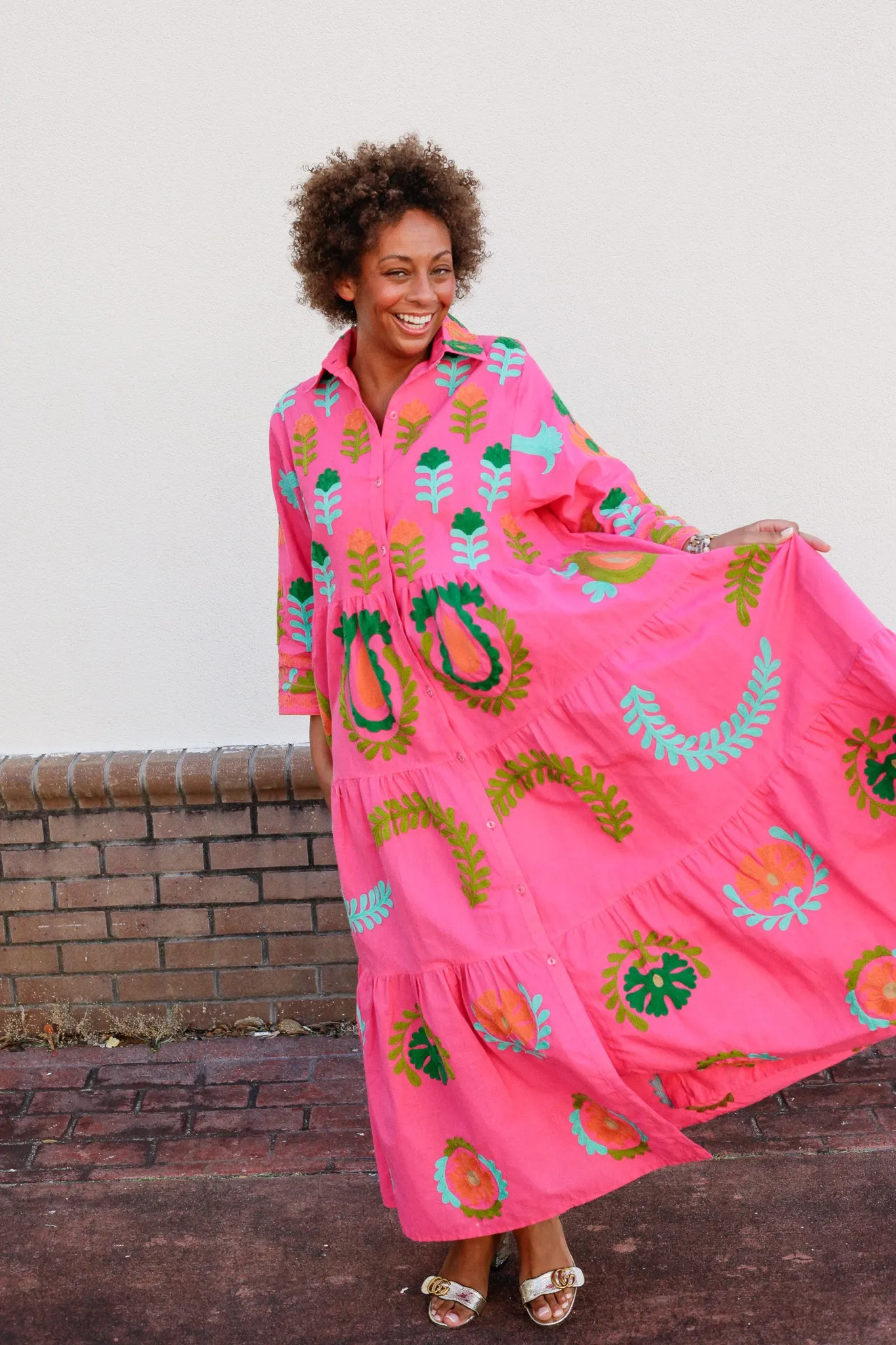 Isla Embroidered Dress