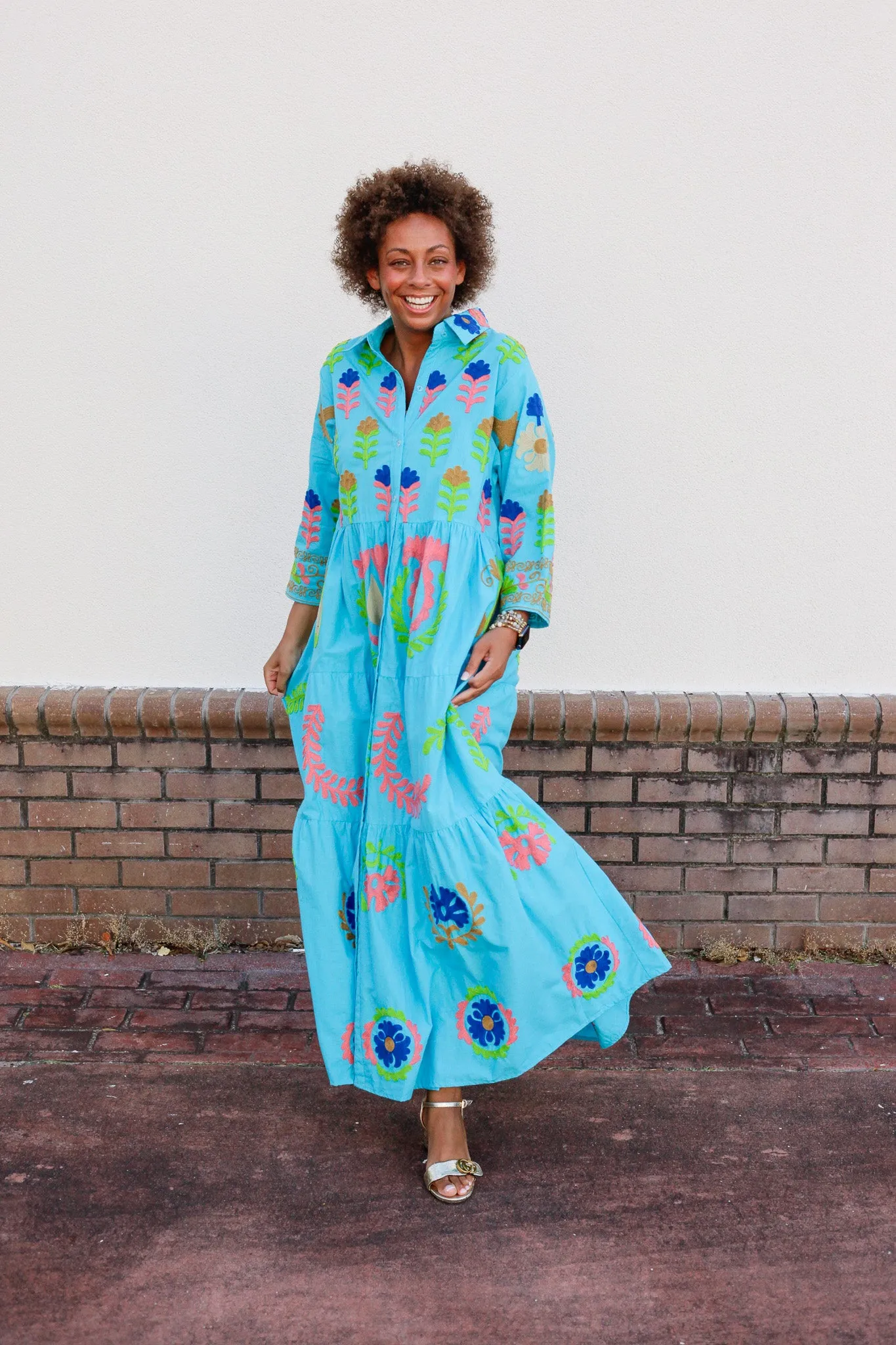 Isla Embroidered Dress