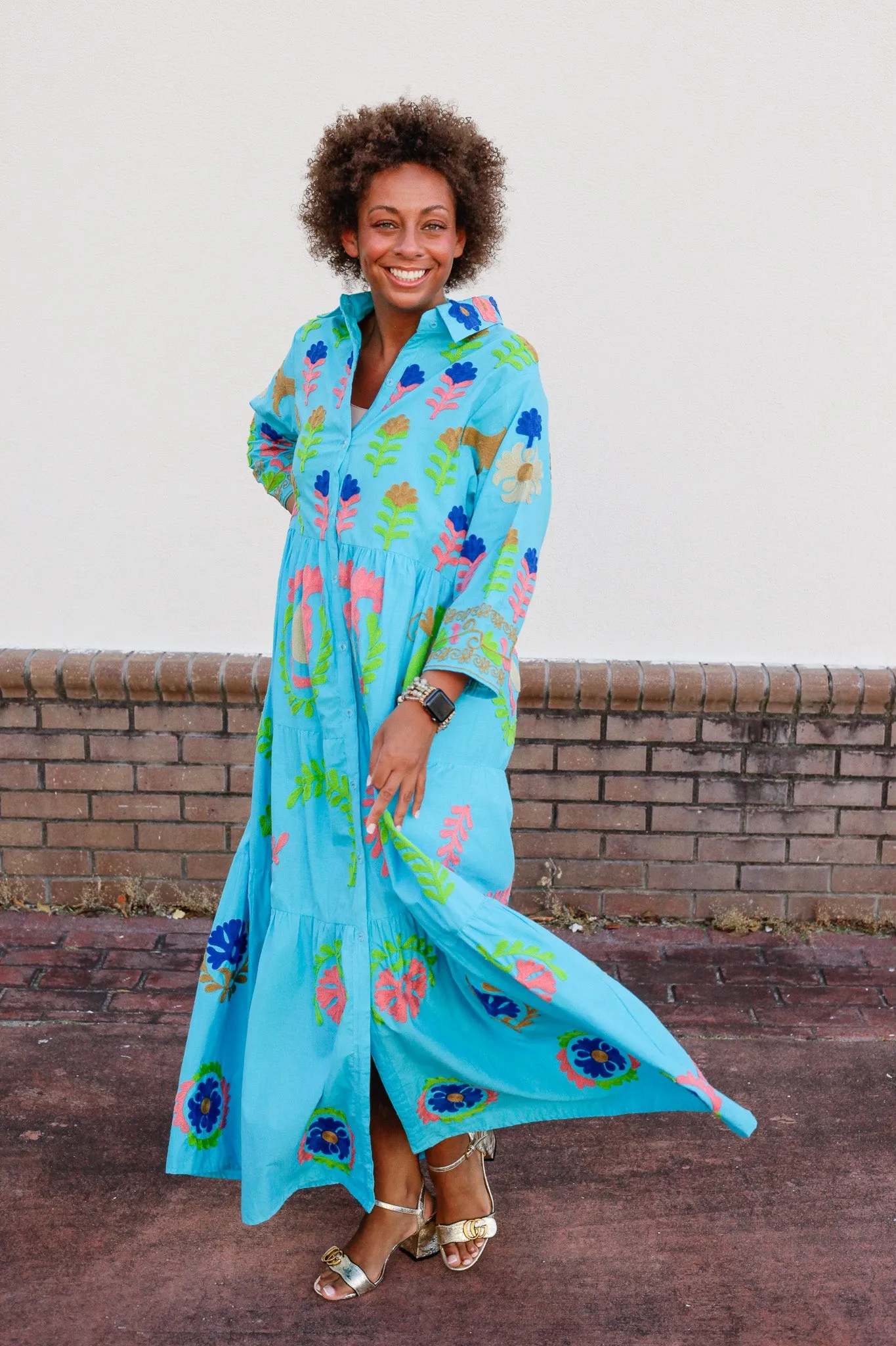Isla Embroidered Dress