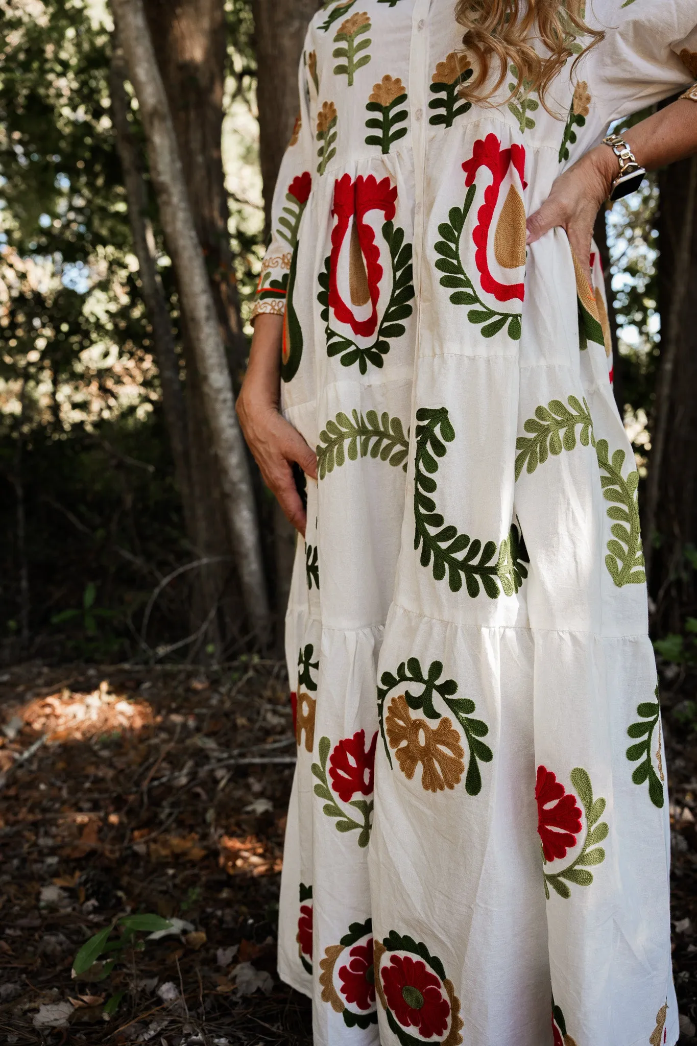 Isla Embroidered Dress