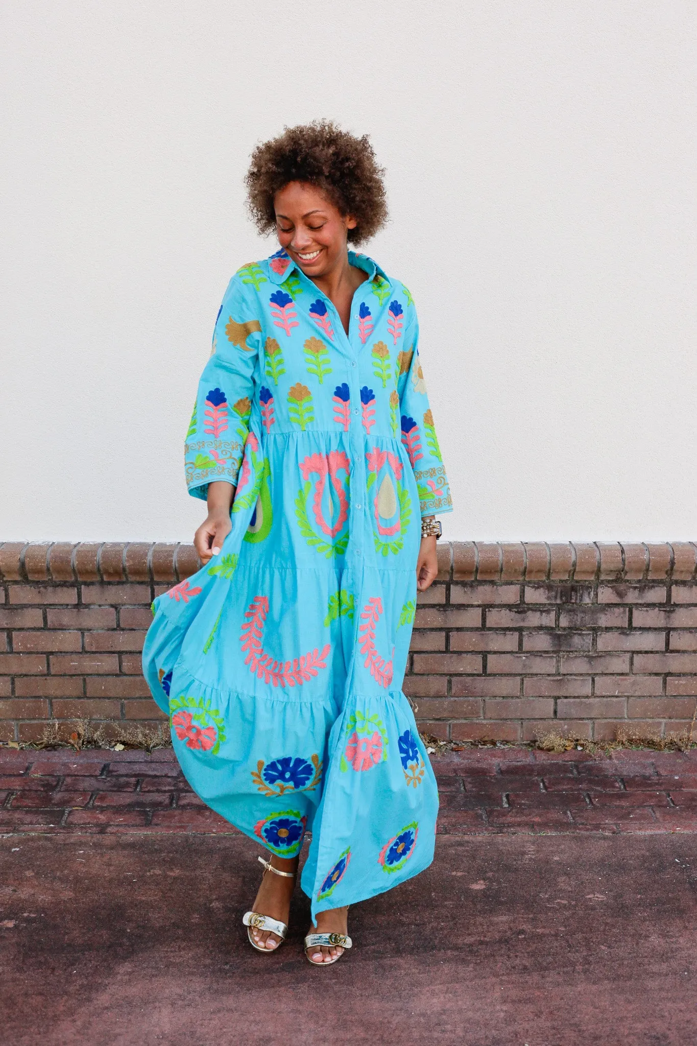 Isla Embroidered Dress