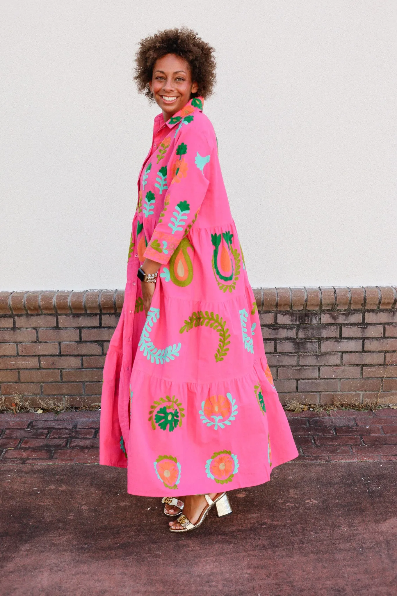 Isla Embroidered Dress