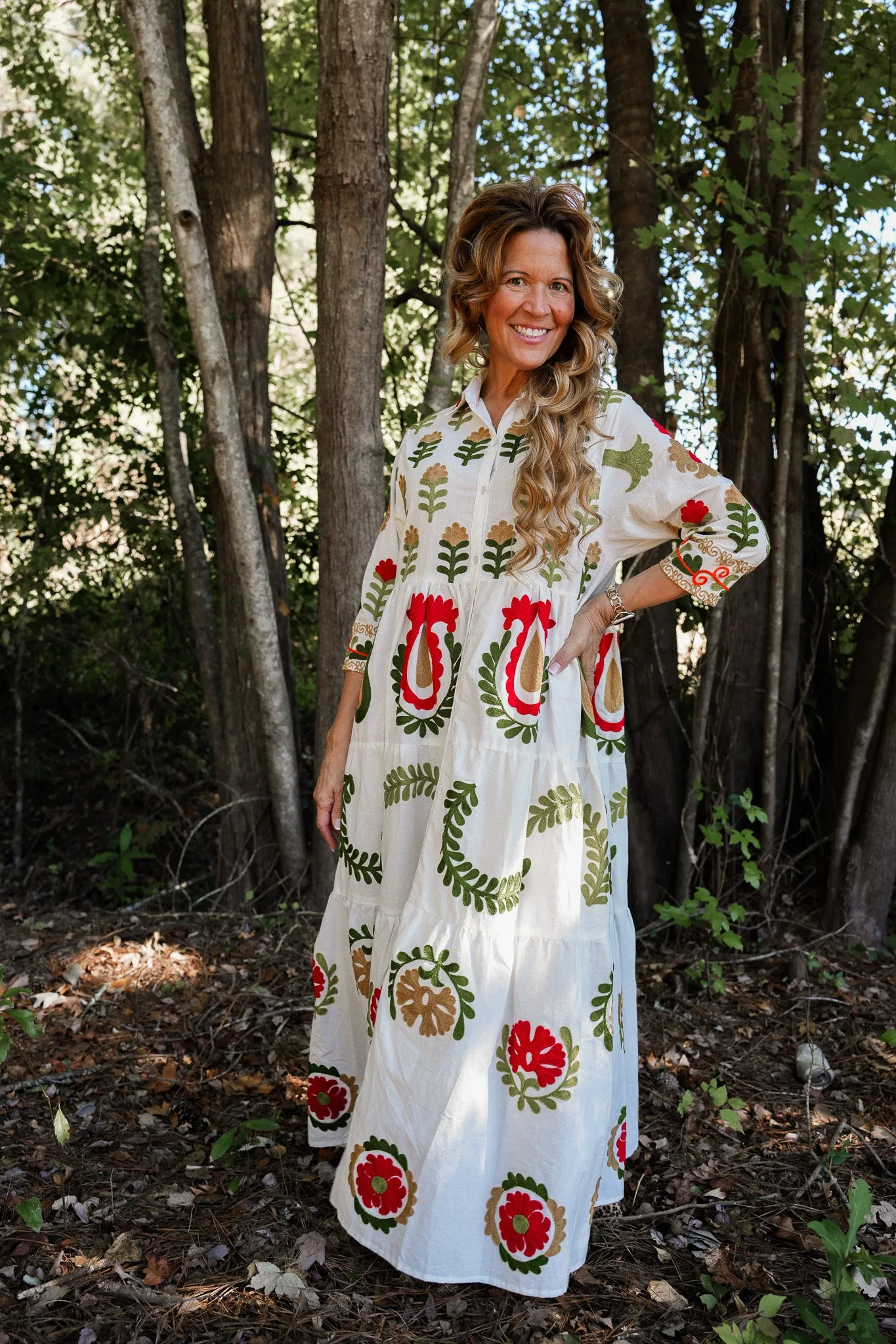 Isla Embroidered Dress