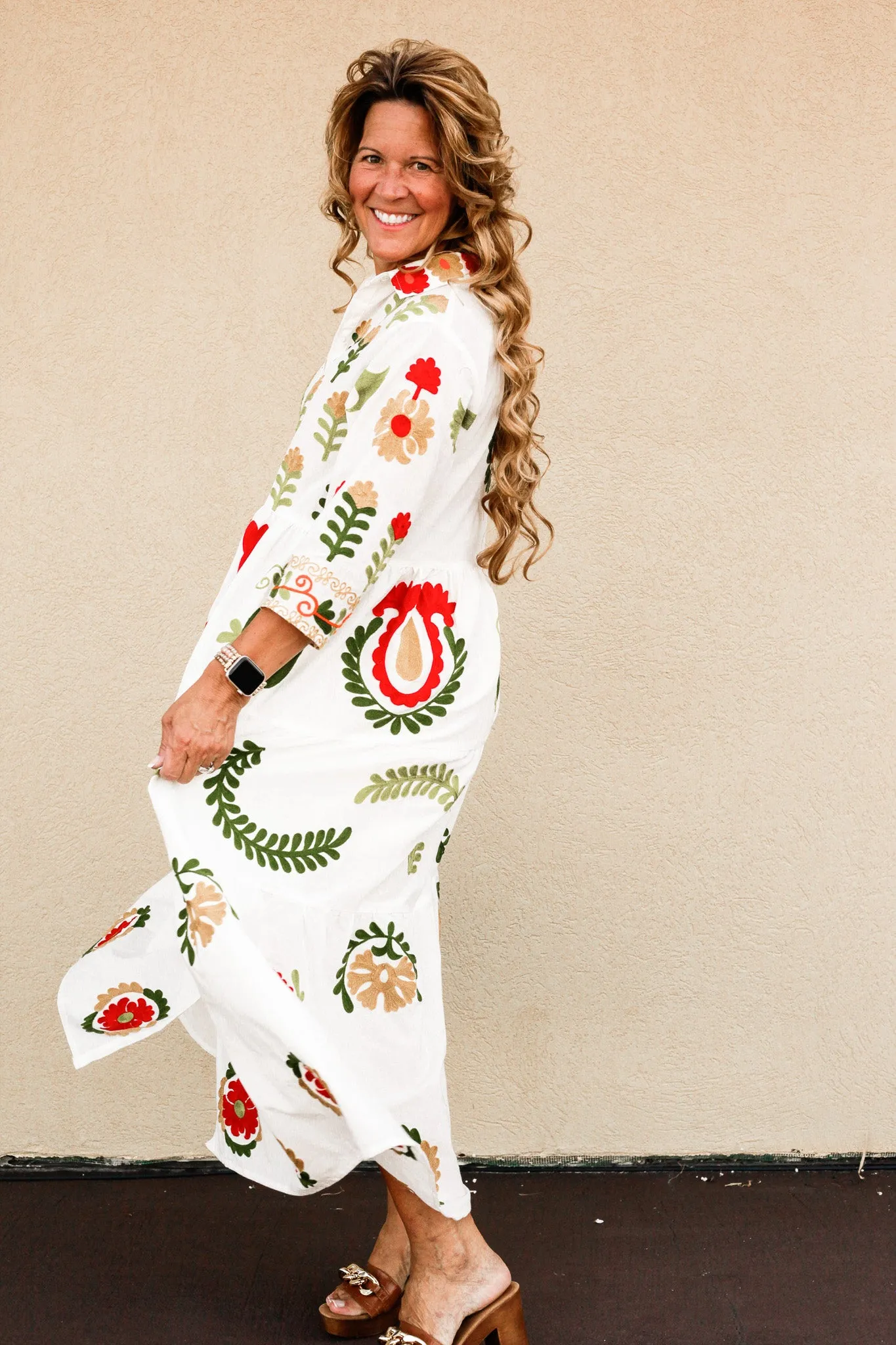 Isla Embroidered Dress
