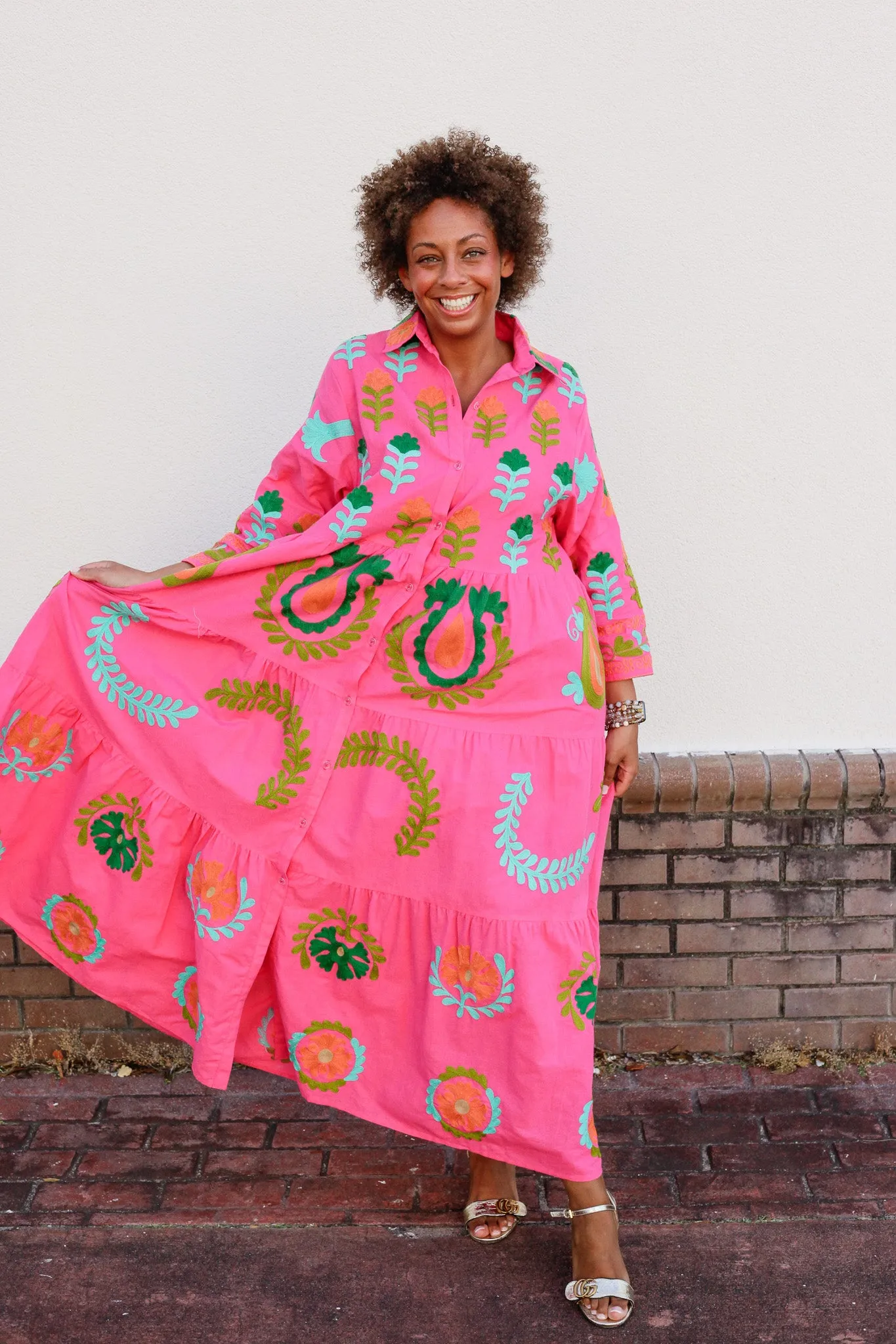 Isla Embroidered Dress