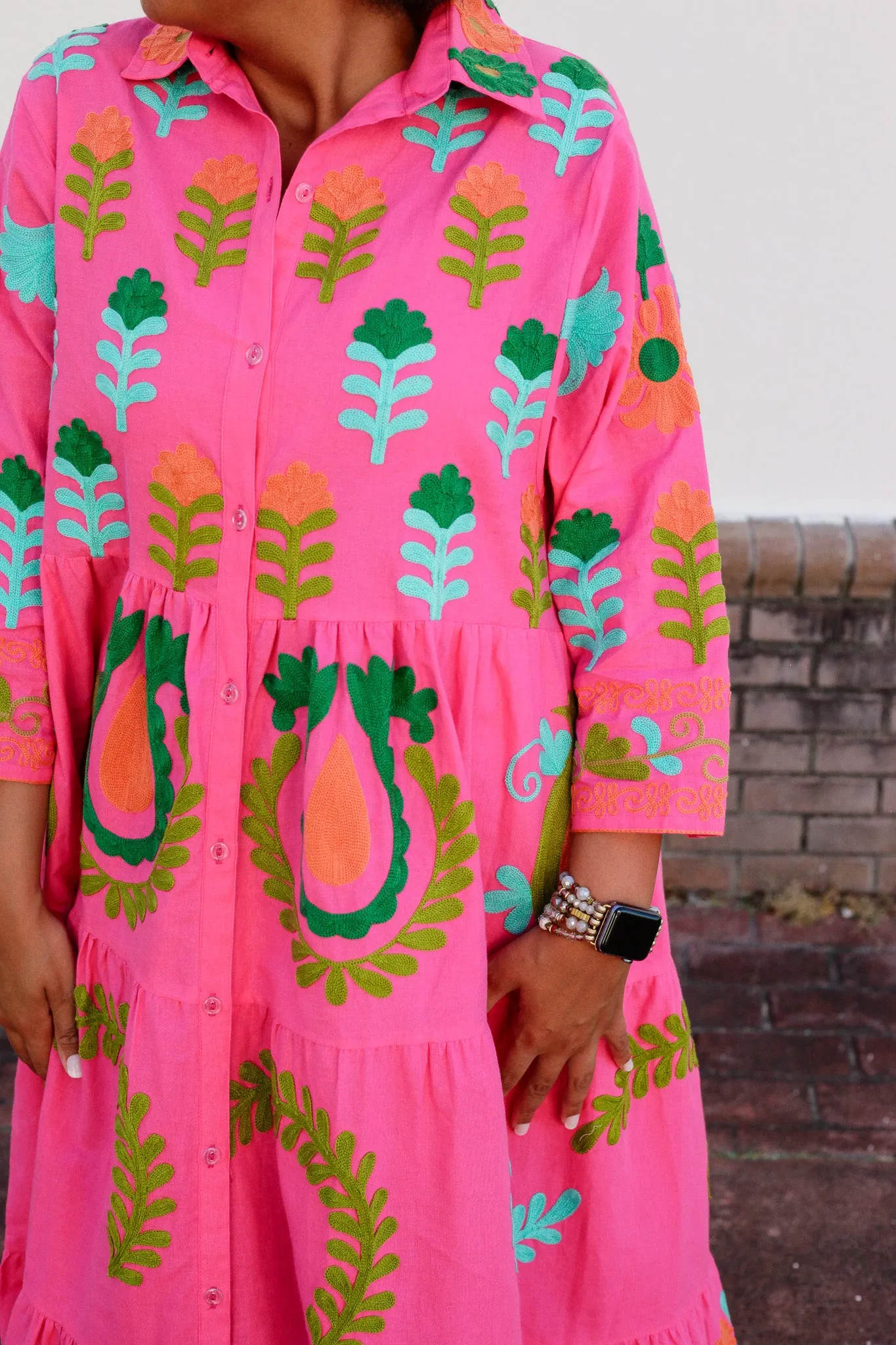 Isla Embroidered Dress