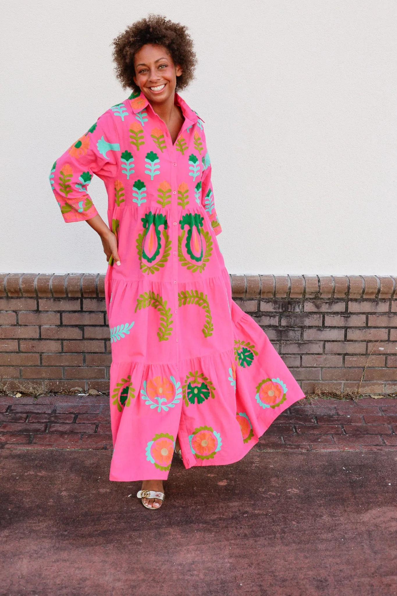 Isla Embroidered Dress