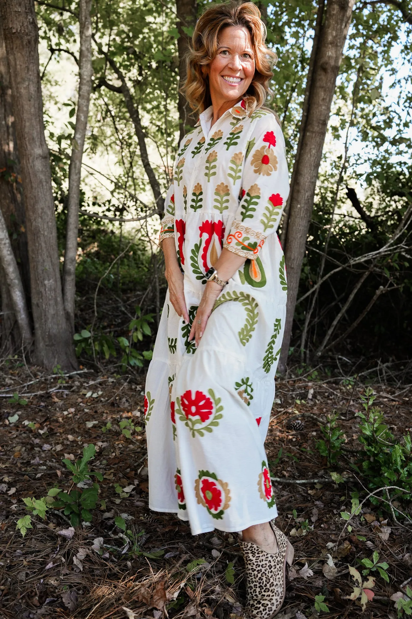 Isla Embroidered Dress