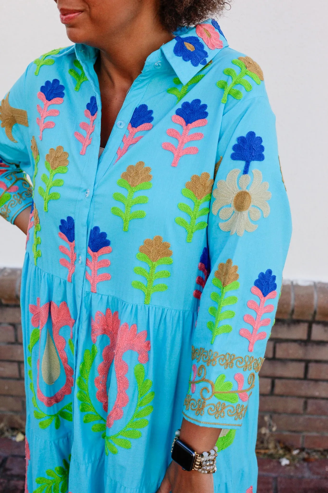 Isla Embroidered Dress