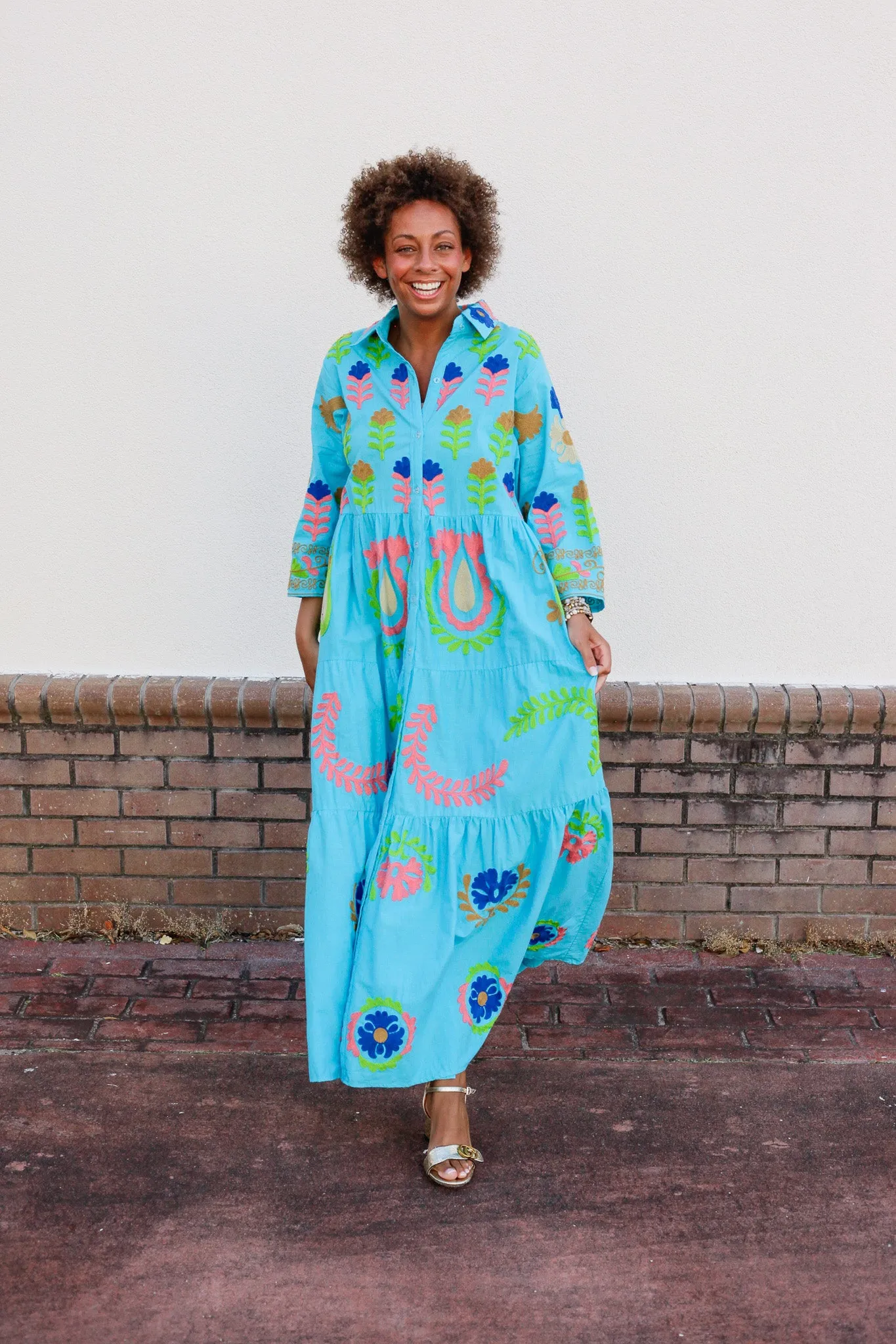 Isla Embroidered Dress