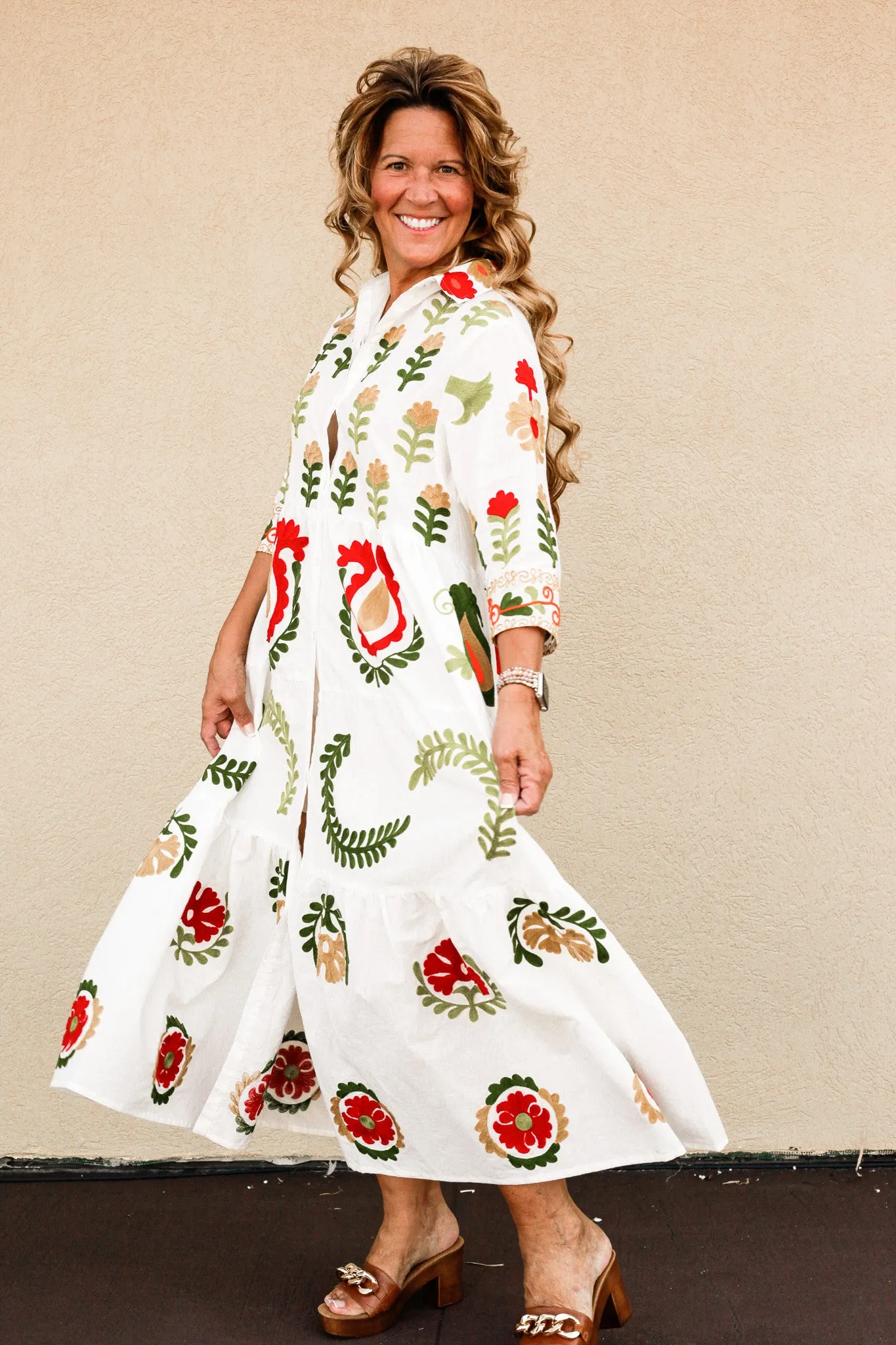 Isla Embroidered Dress