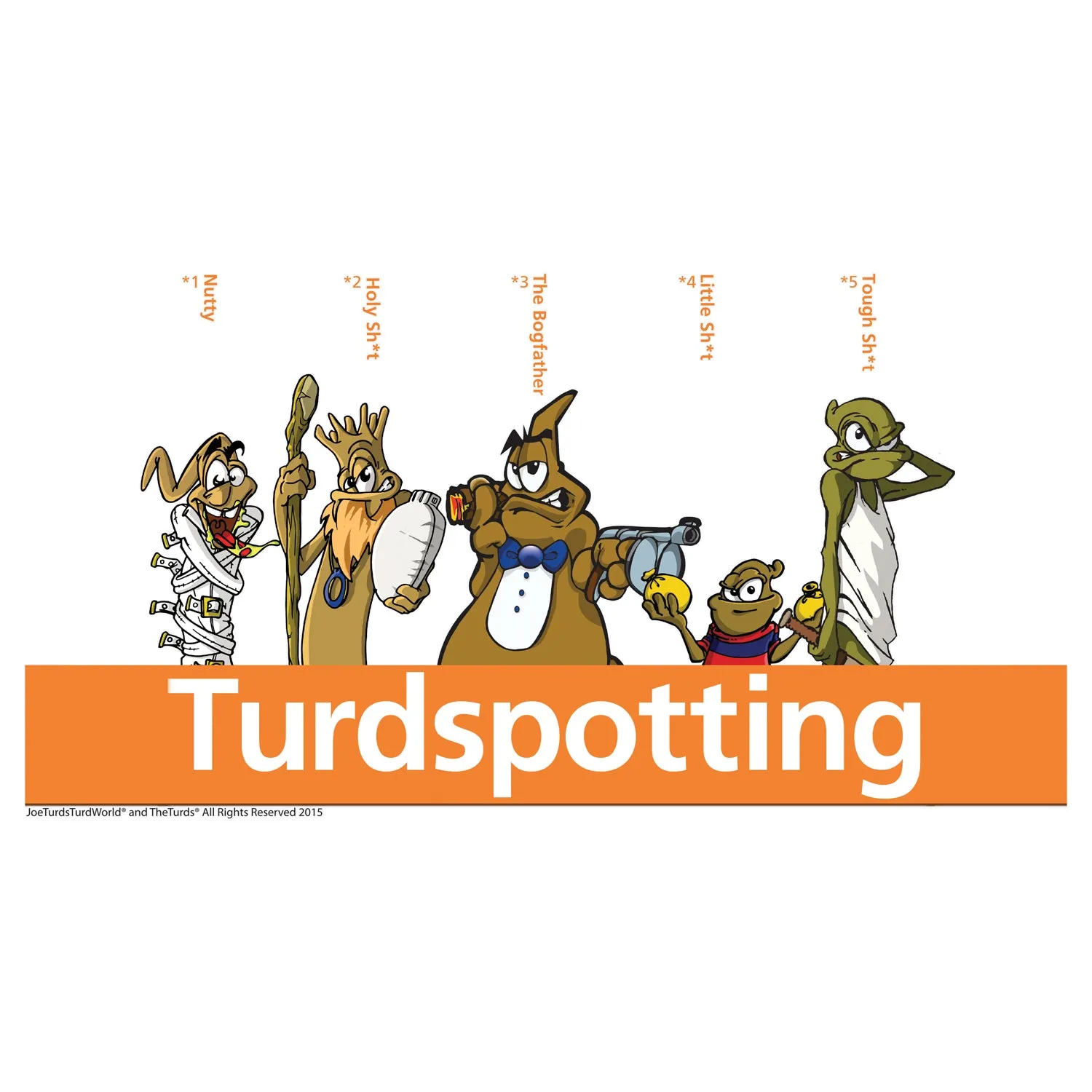 Joe Turds Turdspotting Official Men's T-Shirt (White)