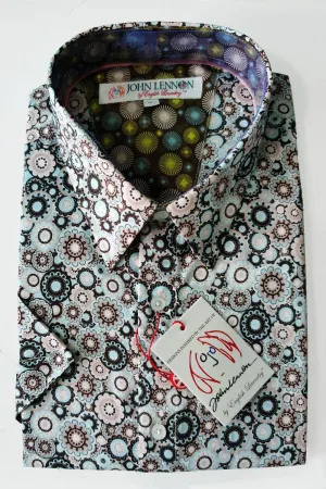 John Lennon Short Sleeve Shirt Aqua