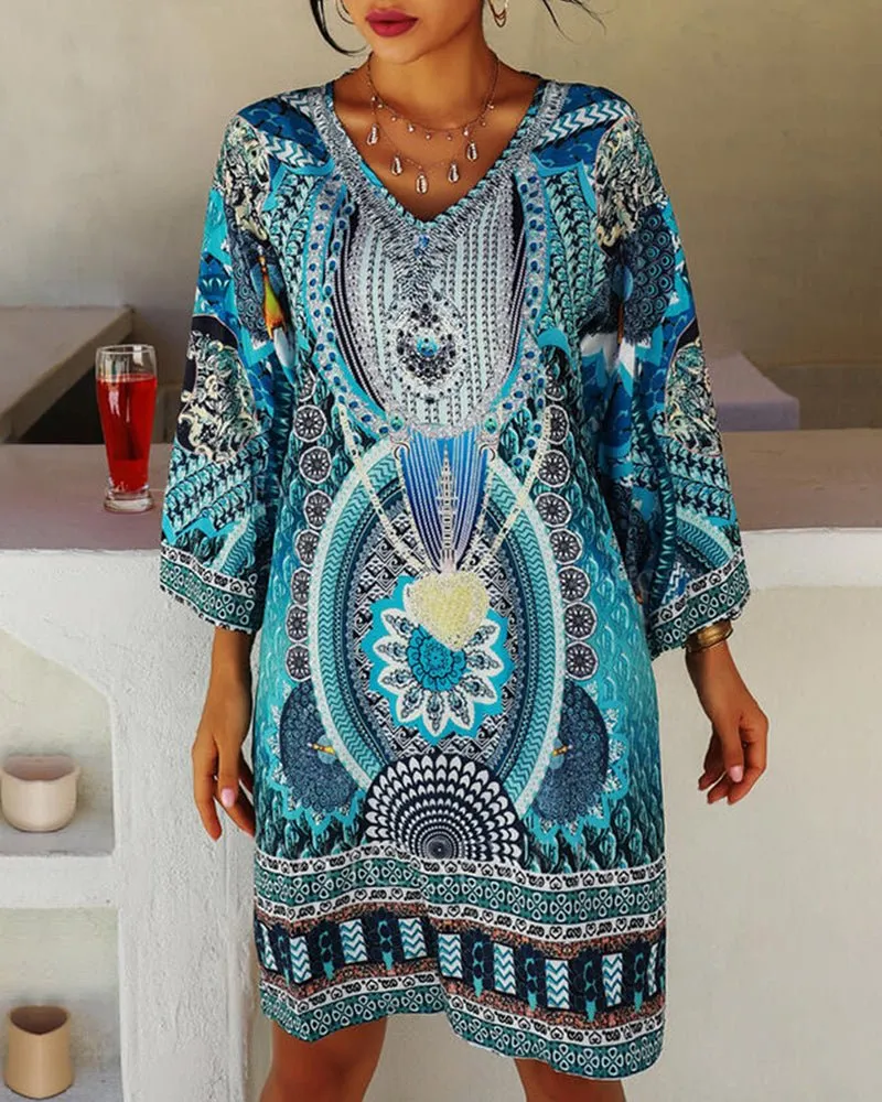 Josepha - Stylish Printed Woman's Boho Dress