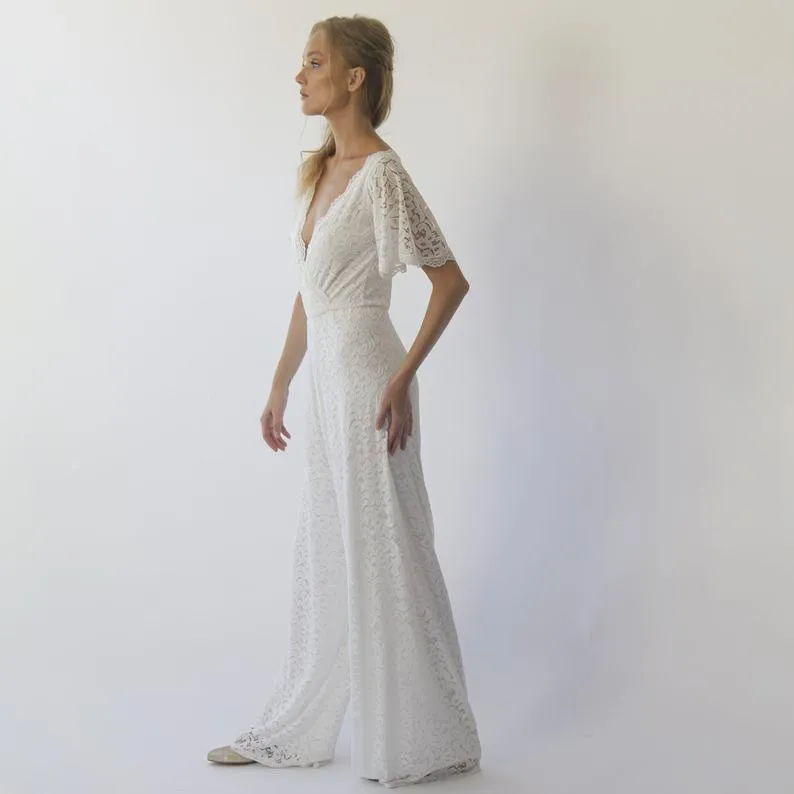 Jumpsuit with belt #1309