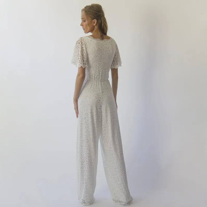 Jumpsuit with belt #1309