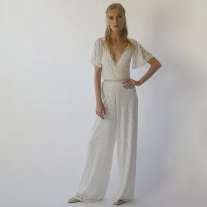Jumpsuit with belt #1309