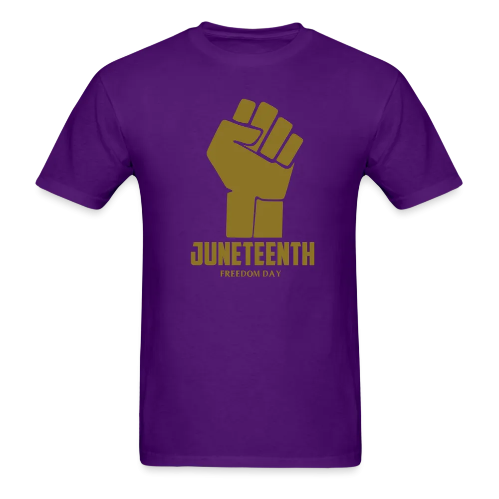 Juneteenth Freedom Day Metallic Fist T-Shirt