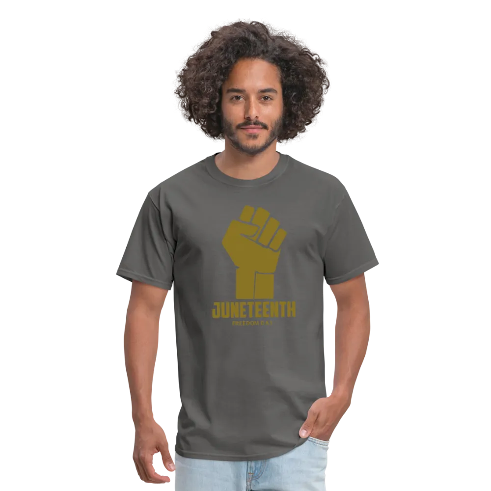 Juneteenth Freedom Day Metallic Fist T-Shirt