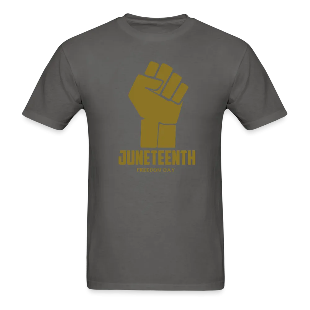 Juneteenth Freedom Day Metallic Fist T-Shirt
