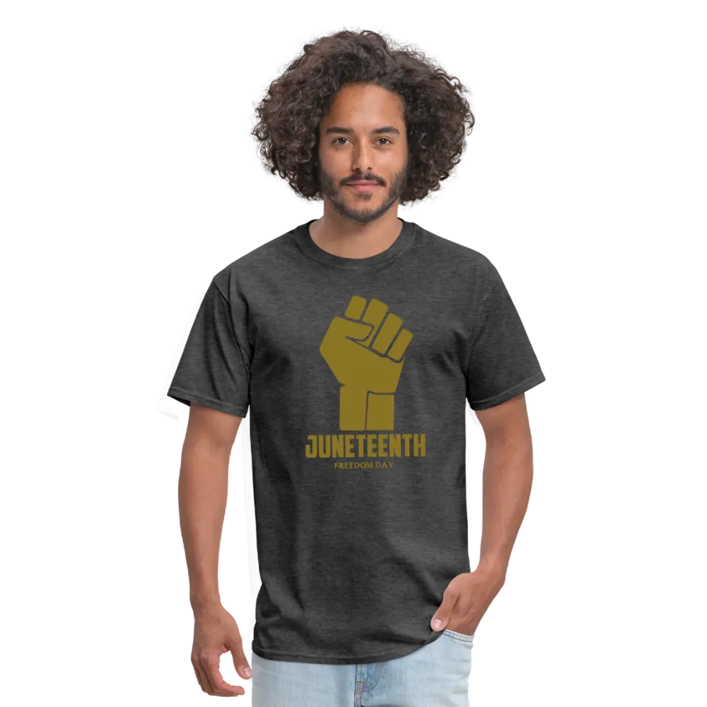 Juneteenth Freedom Day Metallic Fist T-Shirt