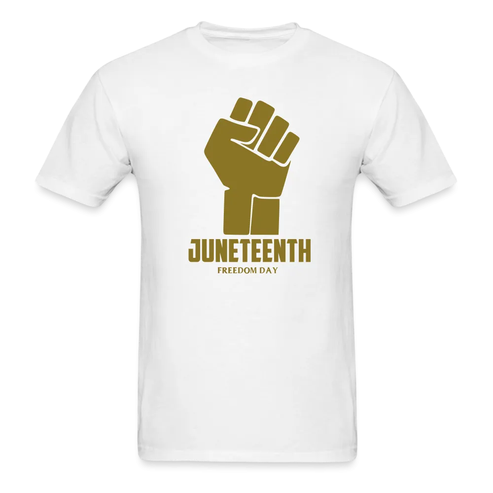 Juneteenth Freedom Day Metallic Fist T-Shirt