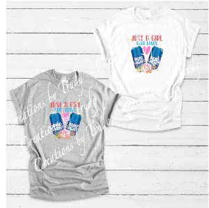 Just a girl who loves beer- T SHIRT