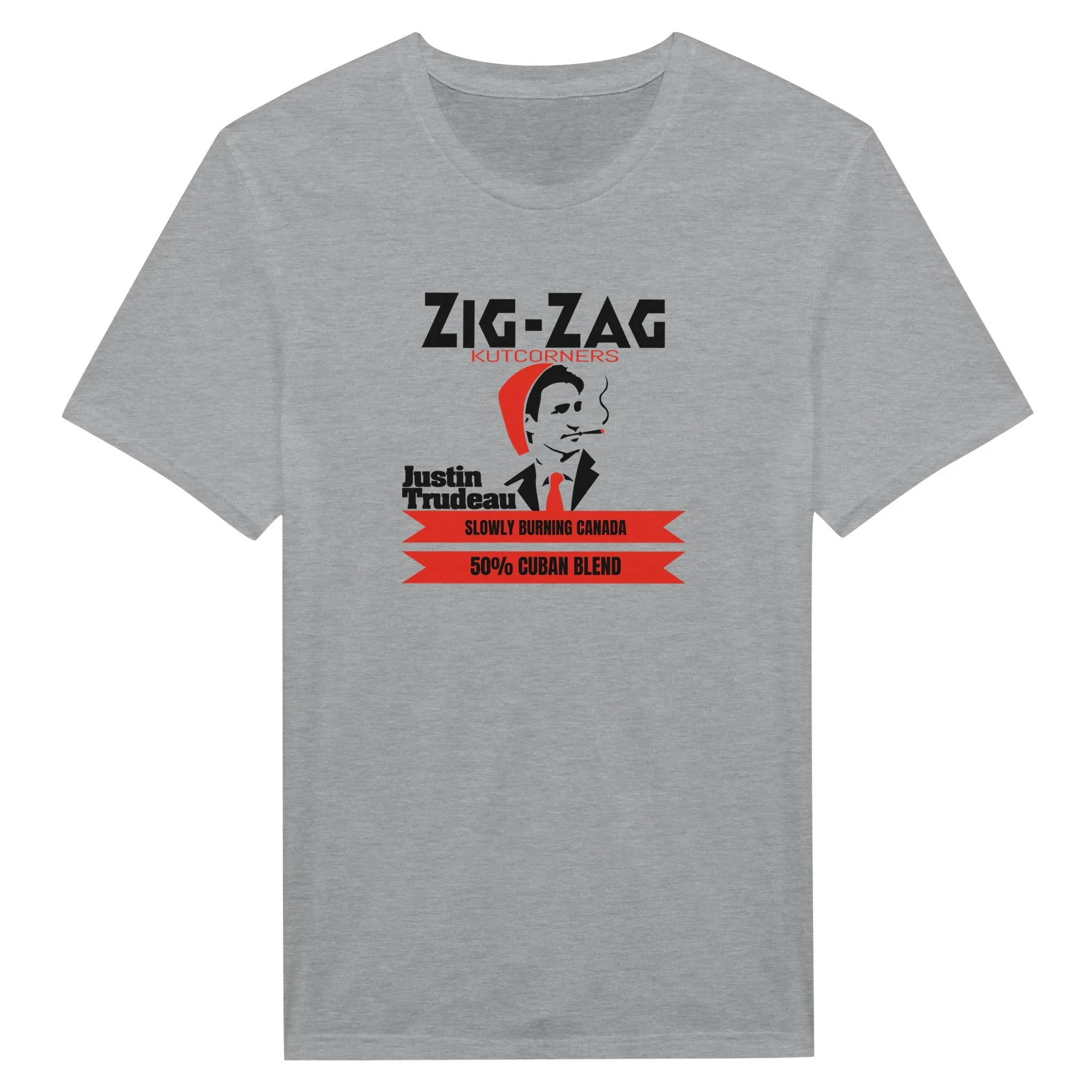 Justin Trudeau Funny T-Shirt Zig Zag Spoof Shirt