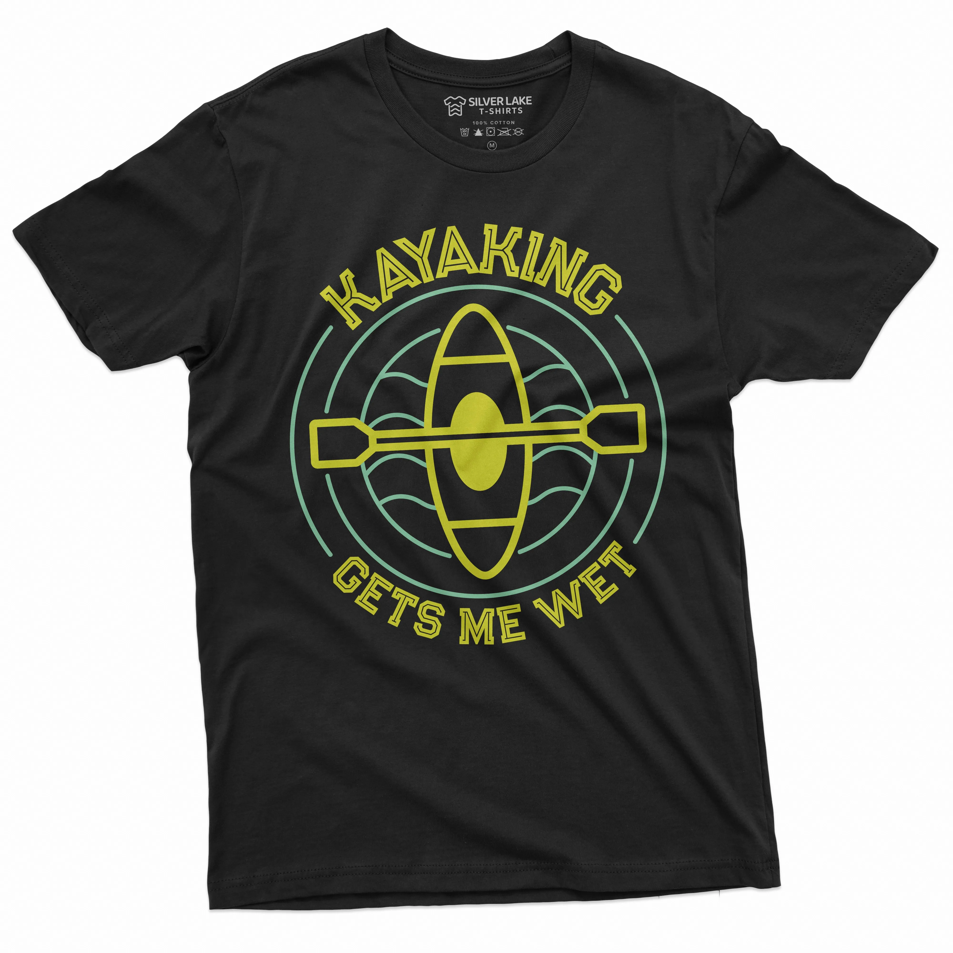 Kayaking funny Tee shirt Waters Sports Kayak Double meaning Gets me wet Sportsman Mens Womens Gift Shirt