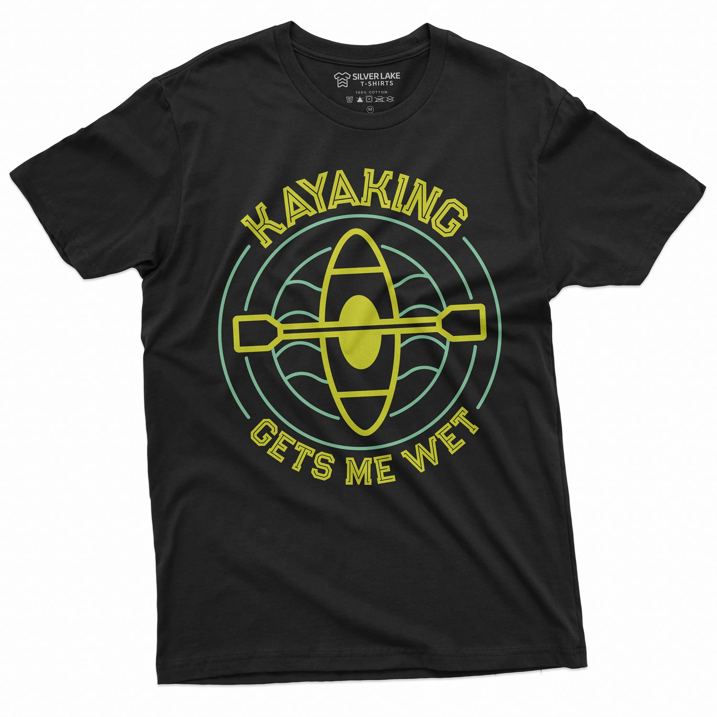 Kayaking funny Tee shirt Waters Sports Kayak Double meaning Gets me wet Sportsman Mens Womens Gift Shirt