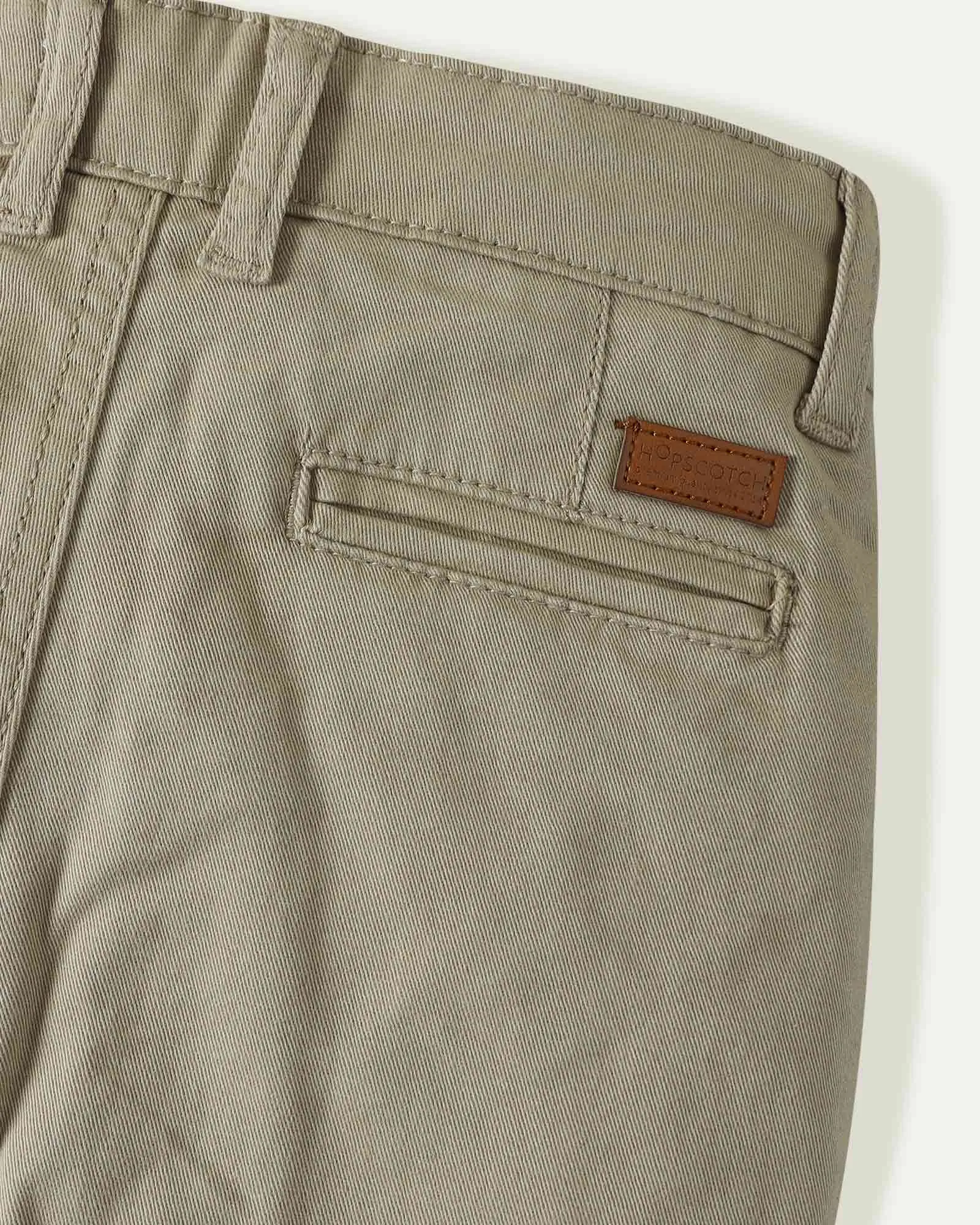 Khaki Straight Fit Chinos