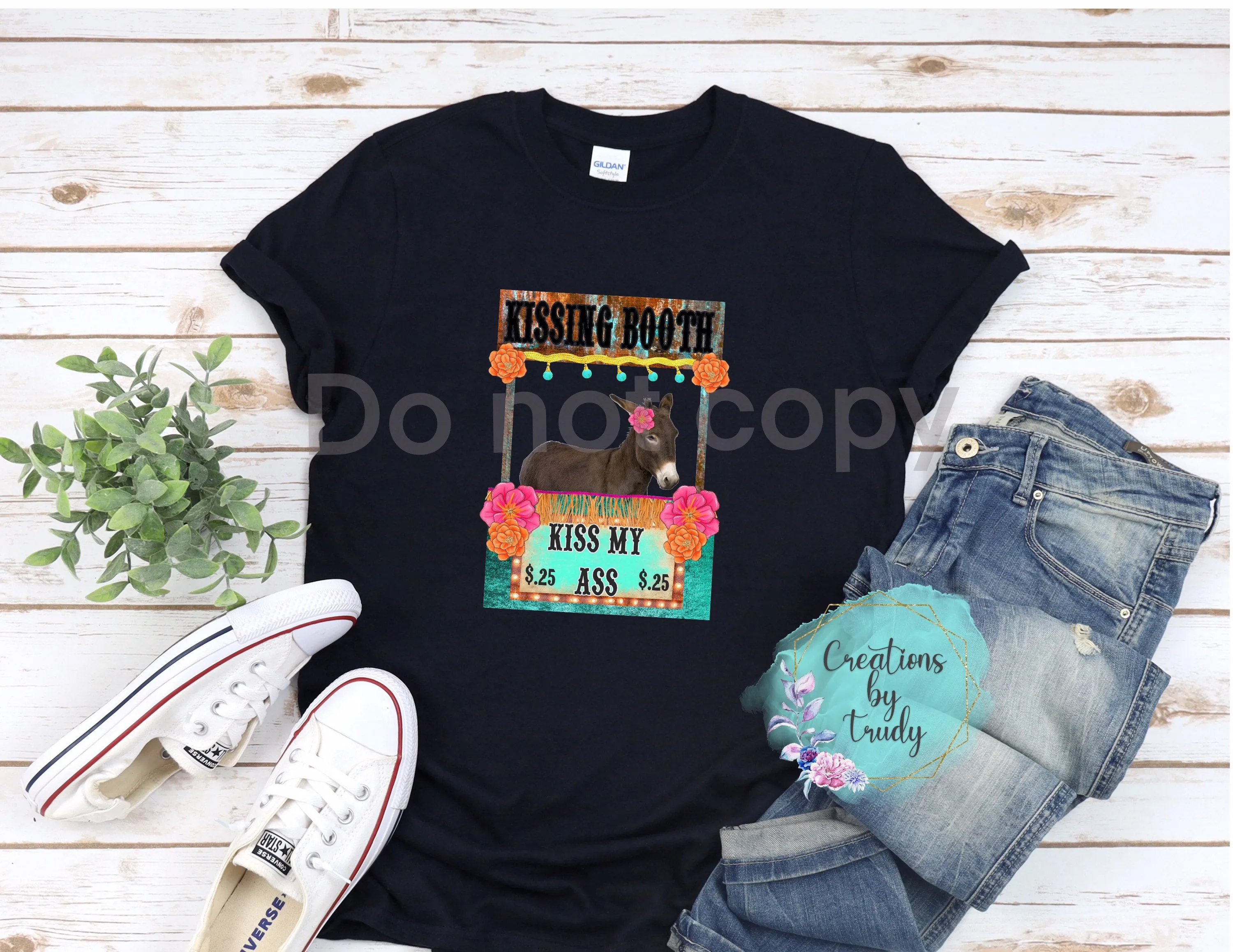 Kissing booth, kiss my ass- T SHIRT