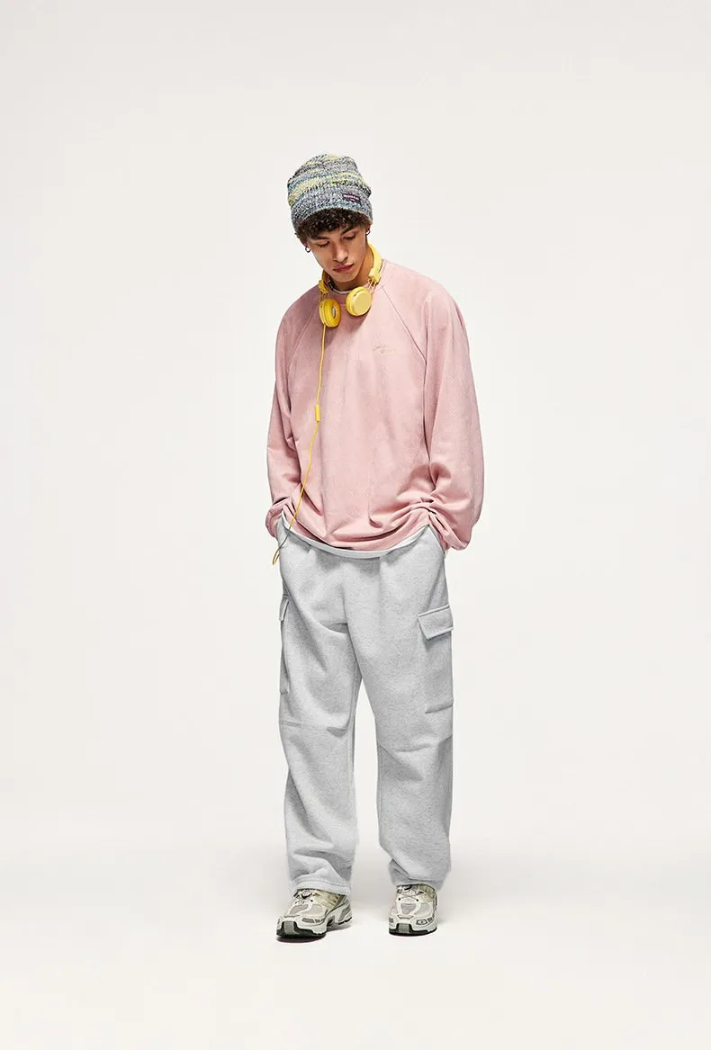 Korean Style Bristles Dopamine Wide Leg Pants 2023 Autumn And Winter New Fashionable Brand Loose Men's And Women's Pants