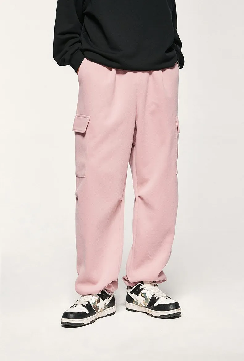 Korean Style Bristles Dopamine Wide Leg Pants 2023 Autumn And Winter New Fashionable Brand Loose Men's And Women's Pants