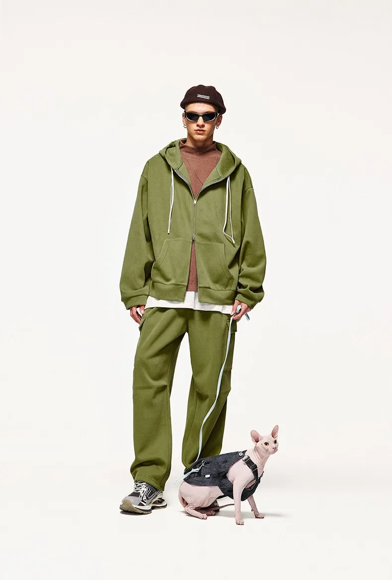 Korean Style Bristles Dopamine Wide Leg Pants 2023 Autumn And Winter New Fashionable Brand Loose Men's And Women's Pants