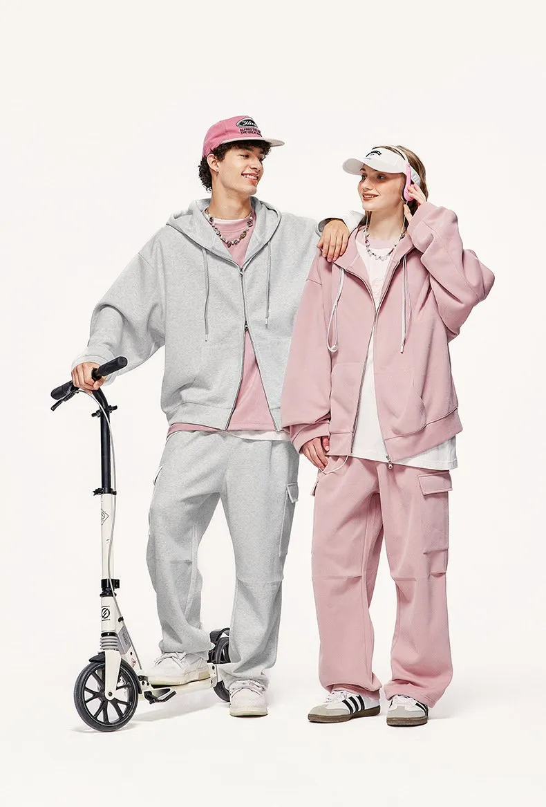 Korean Style Bristles Dopamine Wide Leg Pants 2023 Autumn And Winter New Fashionable Brand Loose Men's And Women's Pants