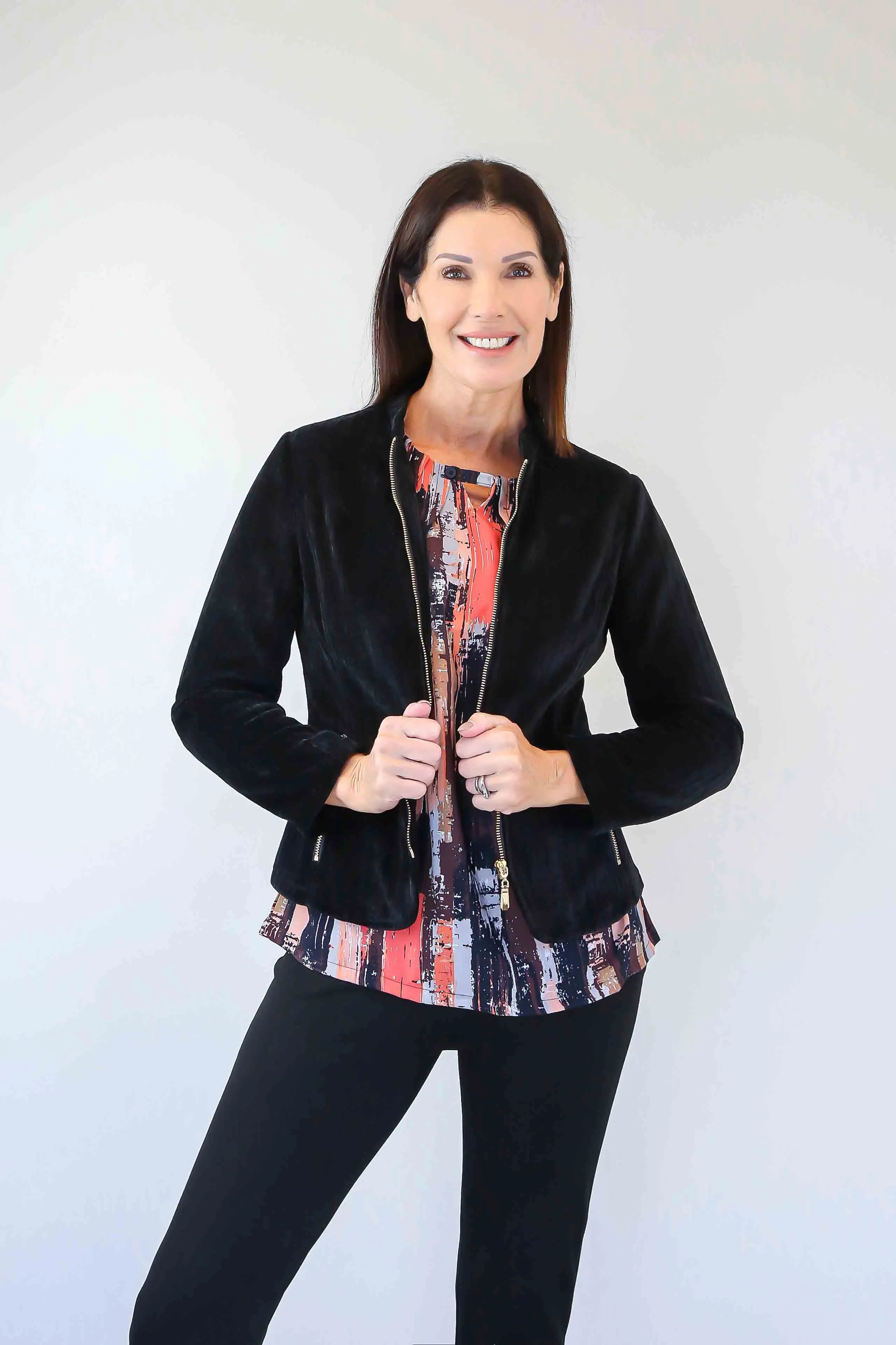 Larosela Zipper Front Jacket