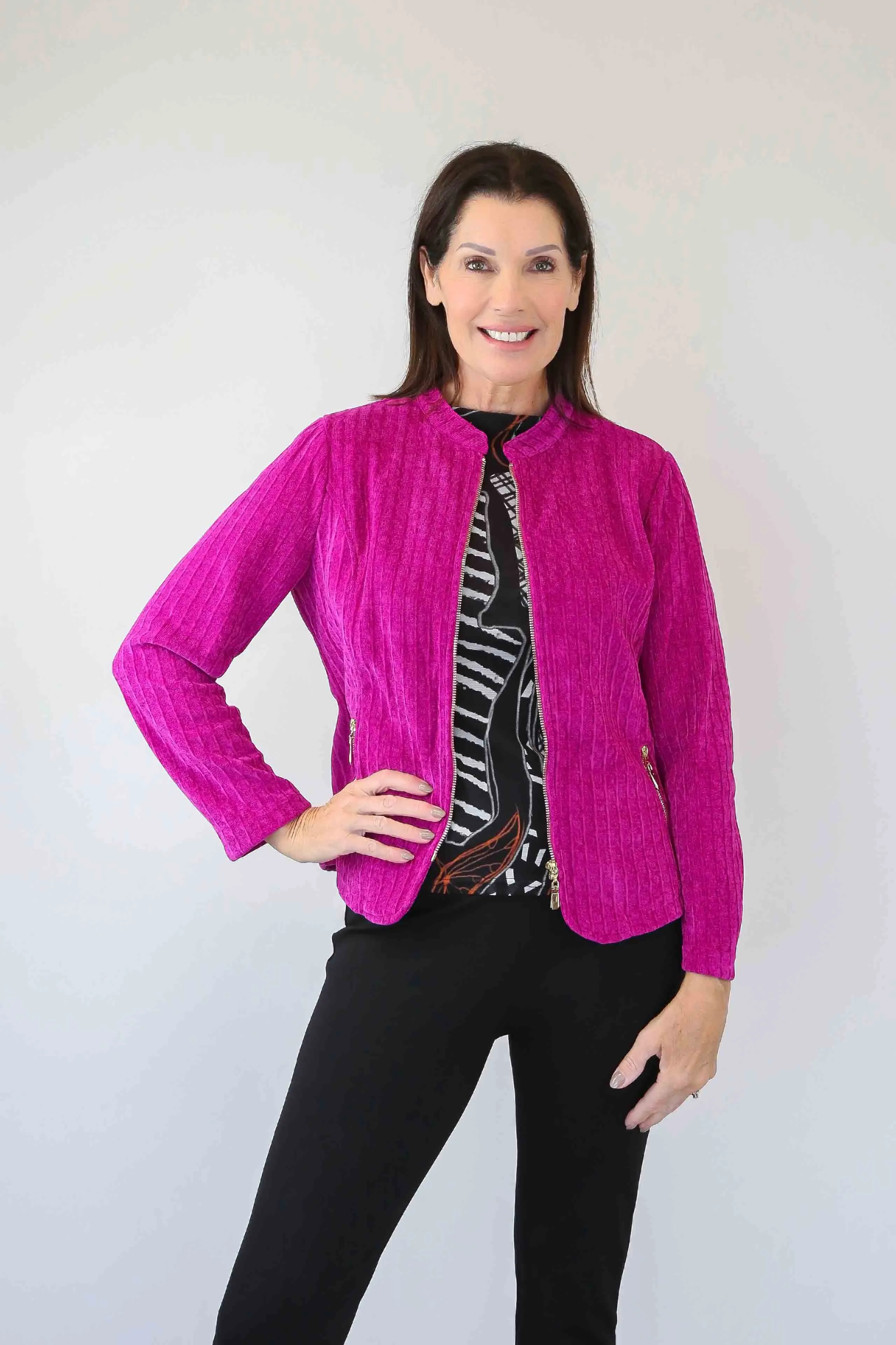 Larosela Zipper Front Jacket