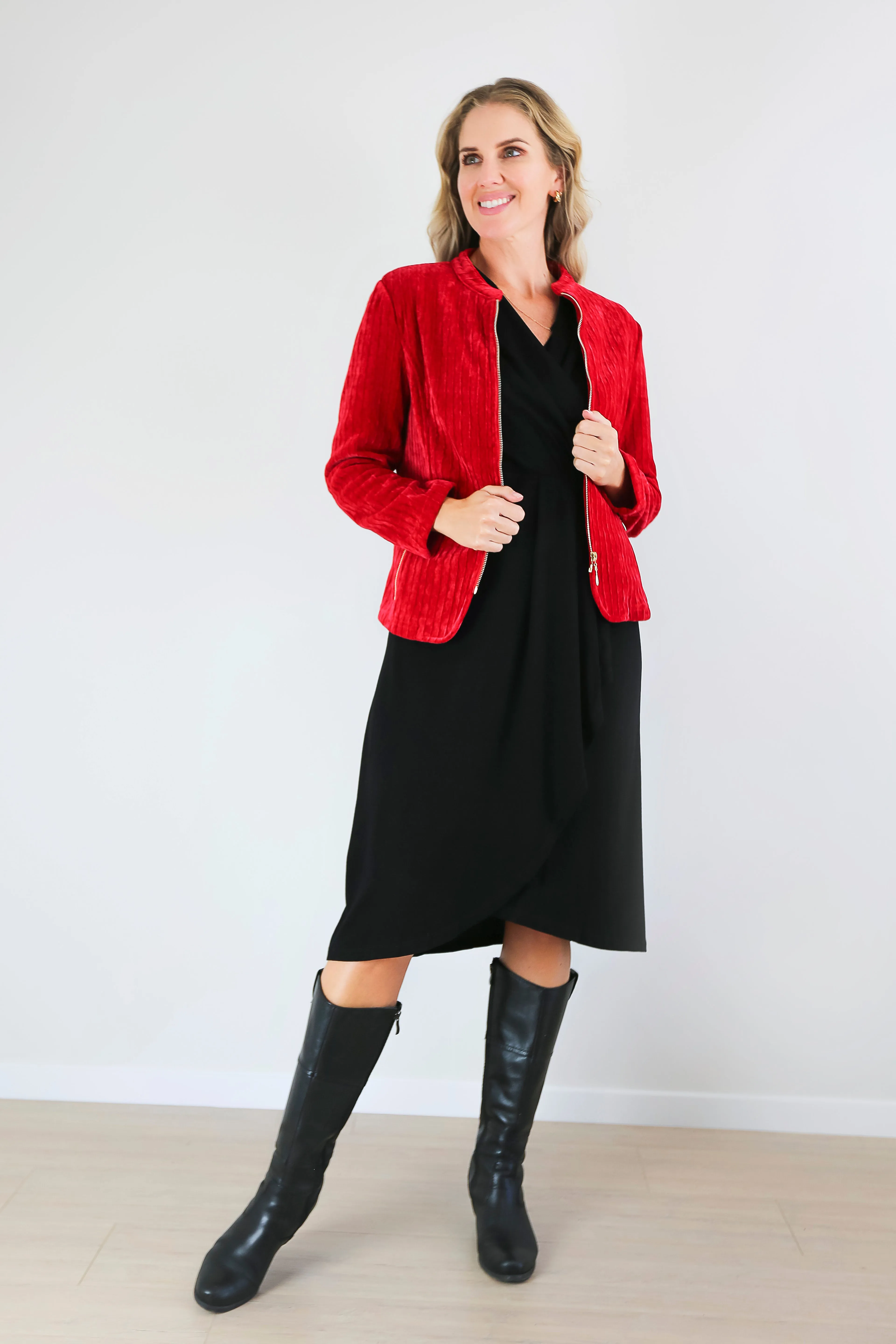 Larosela Zipper Front Jacket