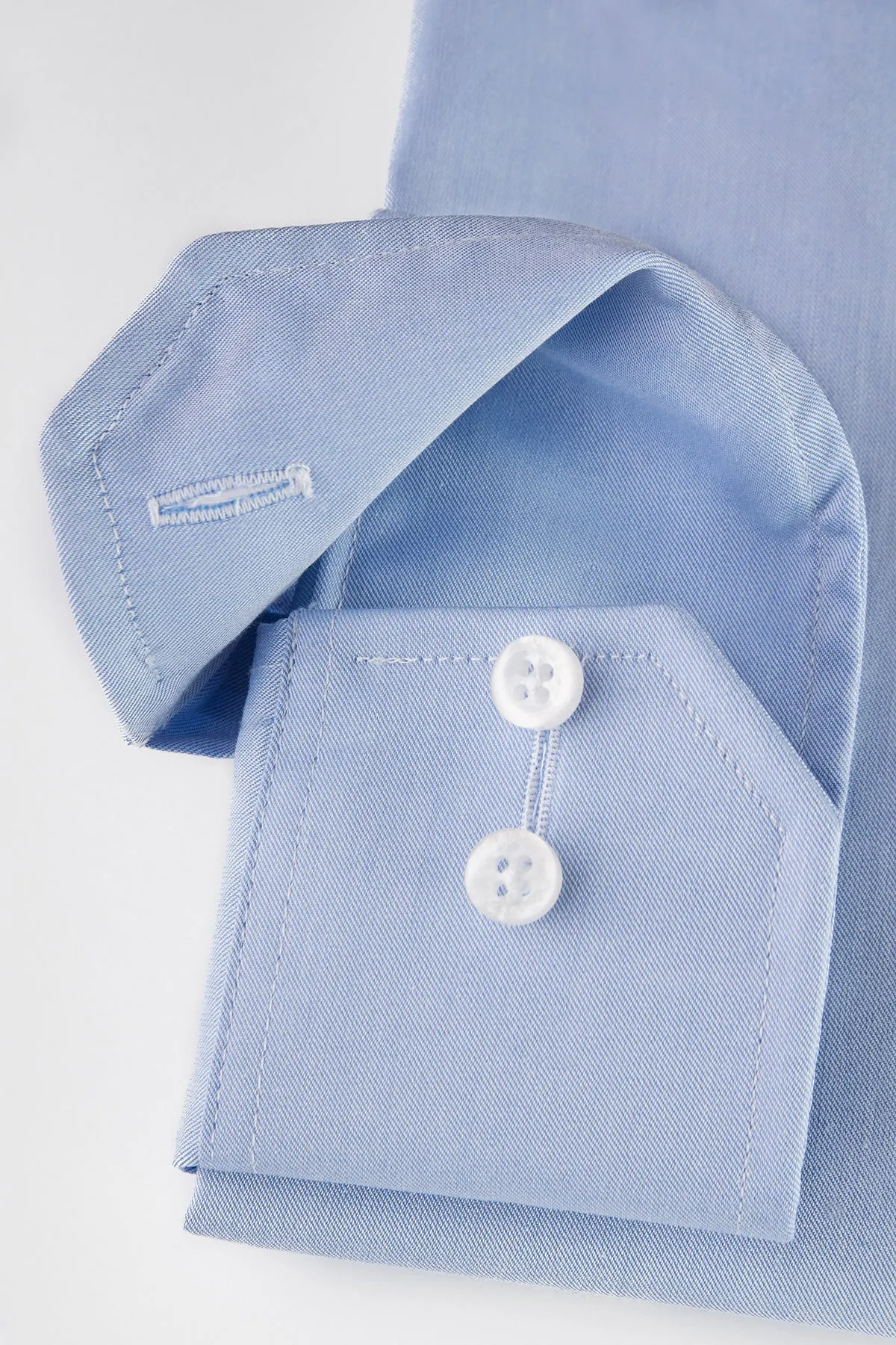 Light blue non iron regular fit shirt