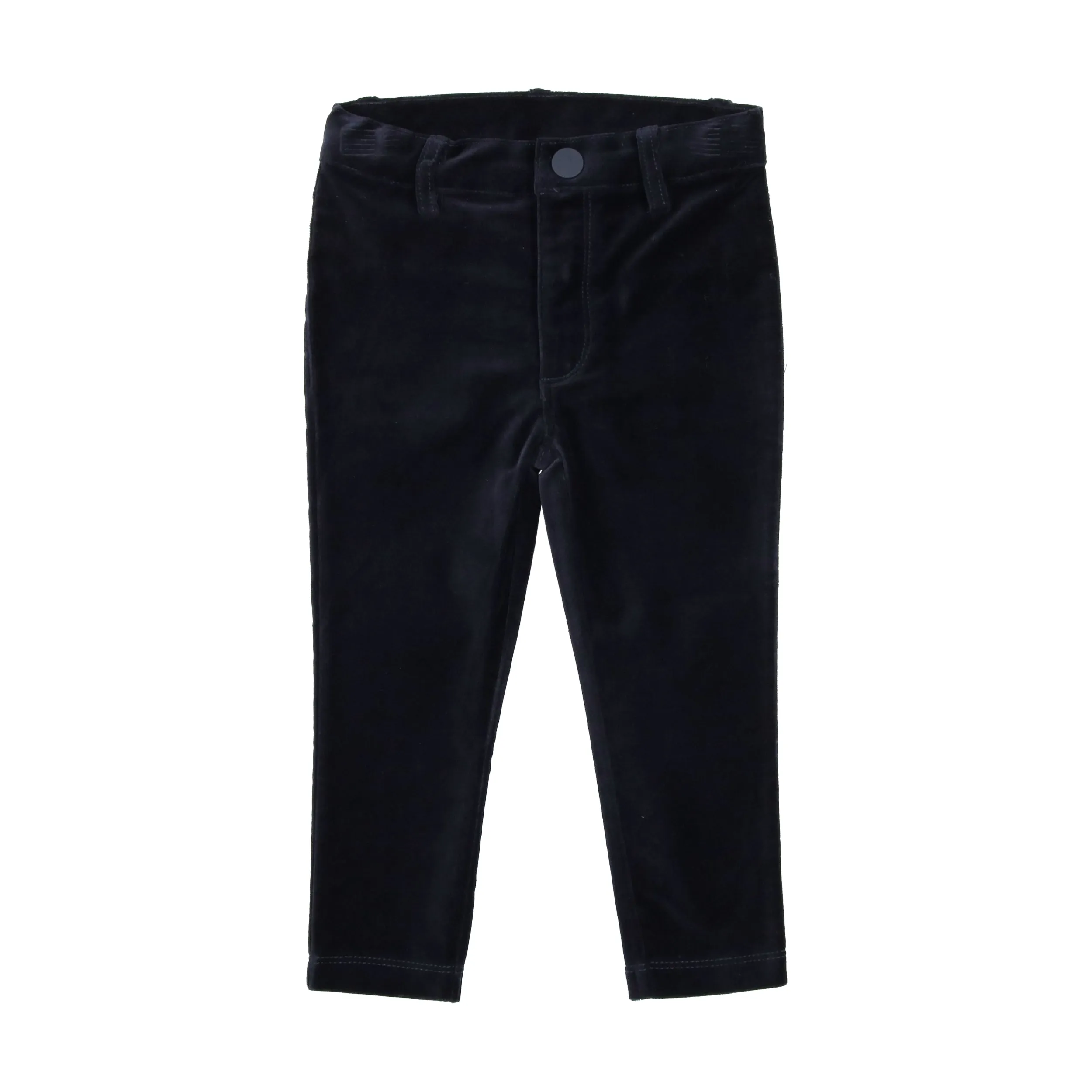 Lil Legs Velvet Pants - Navy