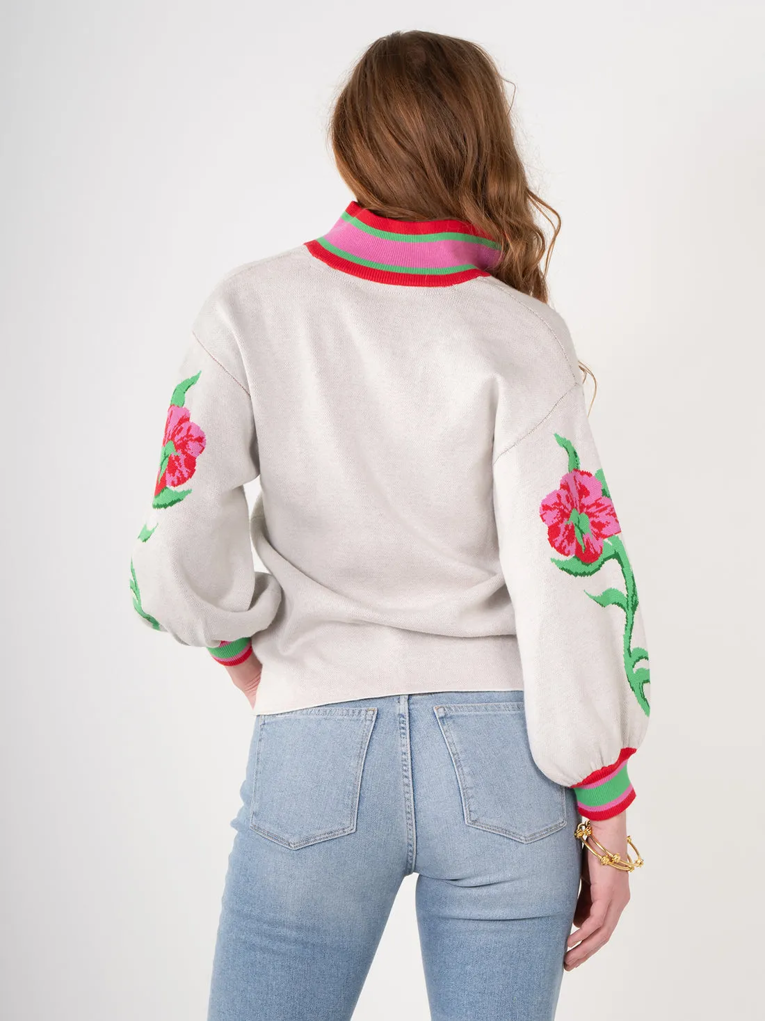 Lolli Sweater in Garden Cheetah by Emily McCarthy