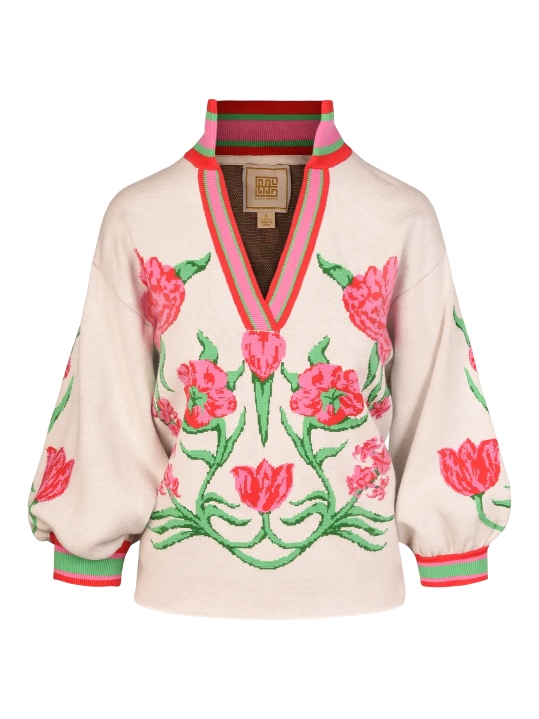 Lolli Sweater in Garden Cheetah by Emily McCarthy