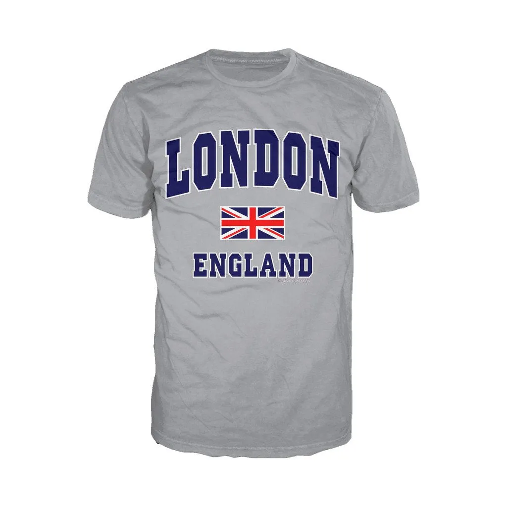 London Union Jack England Men's T-shirt (Heather Grey)
