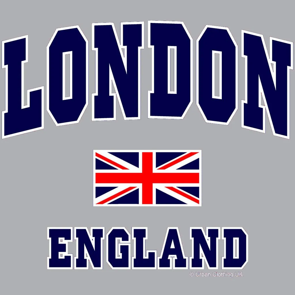 London Union Jack England Men's T-shirt (Heather Grey)