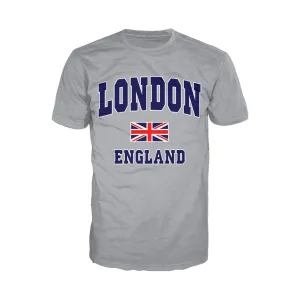 London Union Jack England Men's T-shirt (Heather Grey)