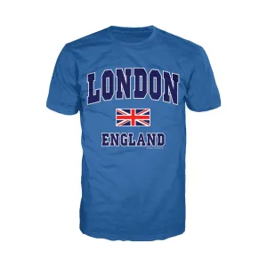 London Union Jack England Men's T-shirt (Royal Blue)