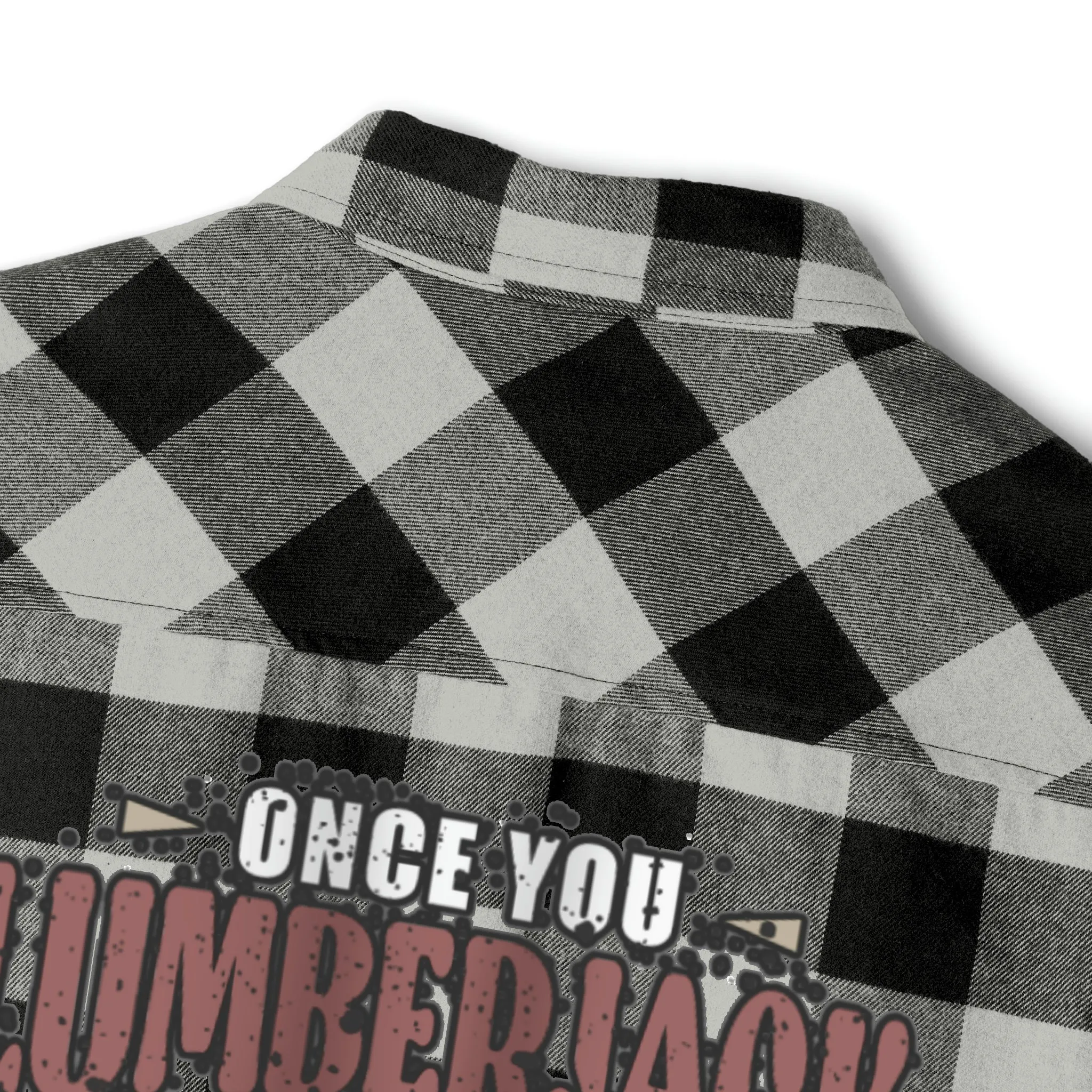 Lumberjack Unisex Flannel Shirt  Forest Fashion Comedy, Woodsy Chic Apparel, Laugh-Inducing Lumberjack Wear Unisex Plaid Power